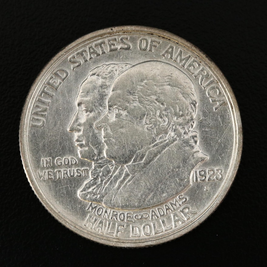 1923-S Monroe Doctrine Centennial Commemorative Silver Half Dollar
