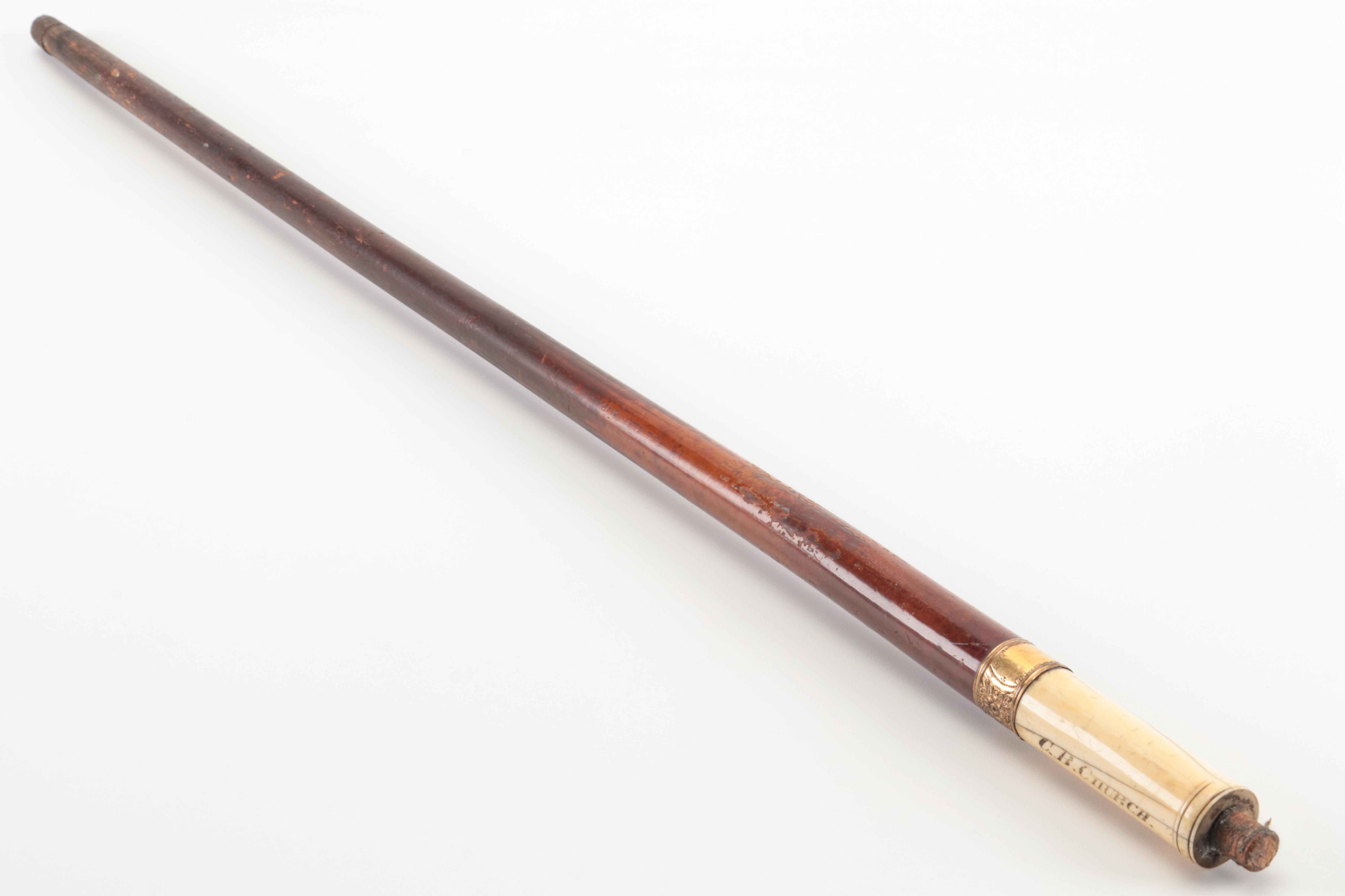 Important Carved Cane of the Property of Robert Reed Church, Memphis, Tennessee