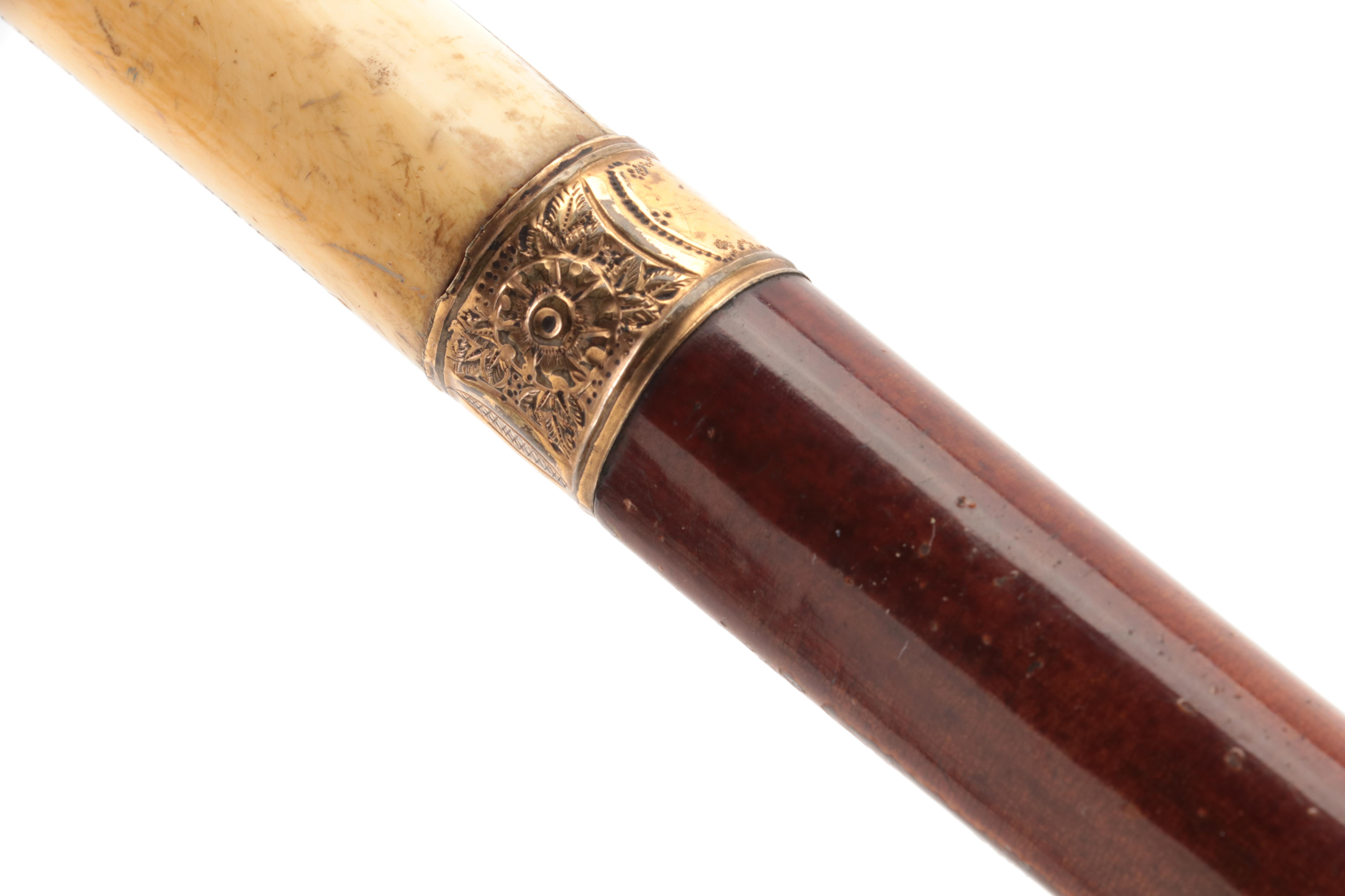 Important Carved Cane of the Property of Robert Reed Church, Memphis, Tennessee