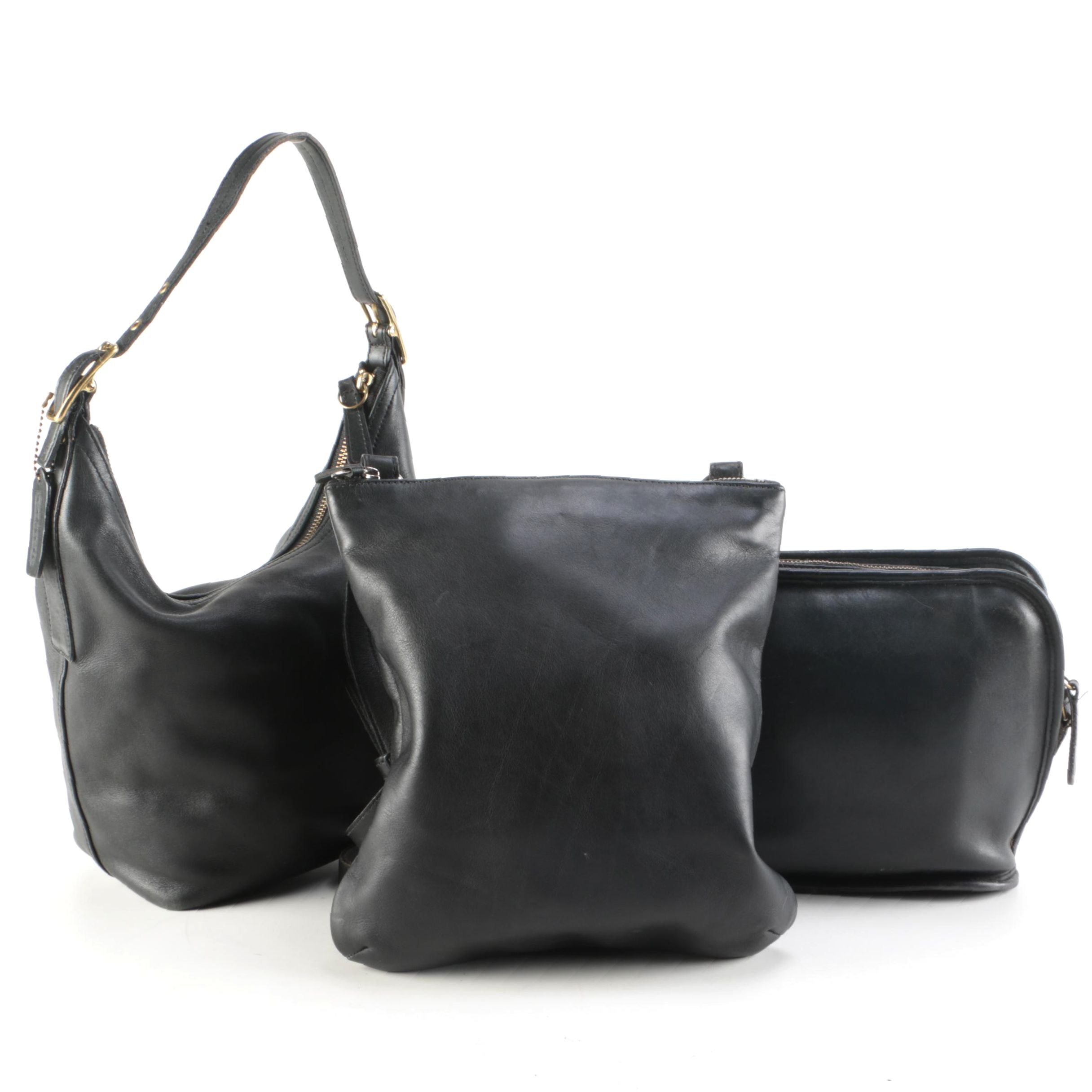 Coach Black Leather Crossbody Bags and Shoulder Bag