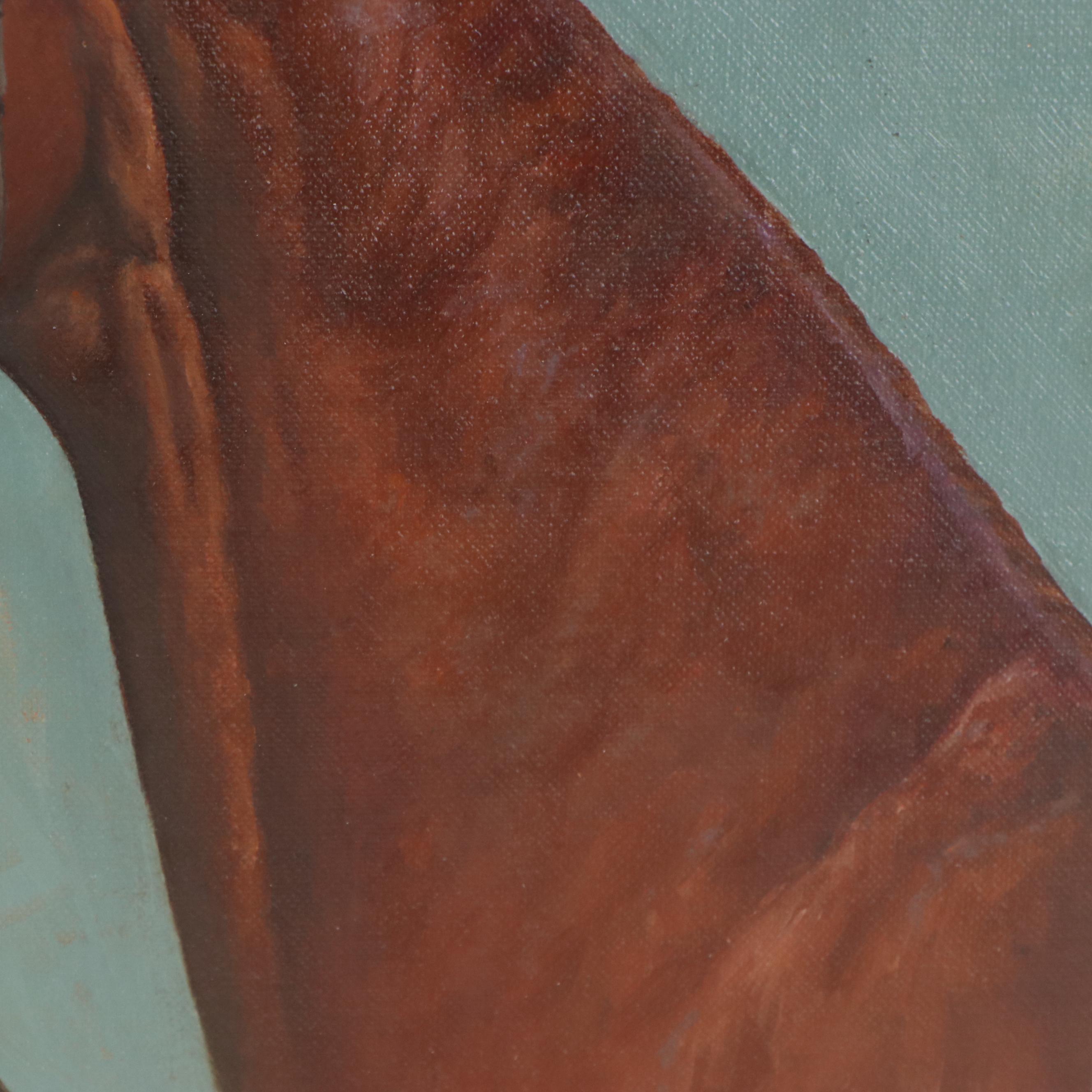 James Nelson Slick Equine Oil Portrait