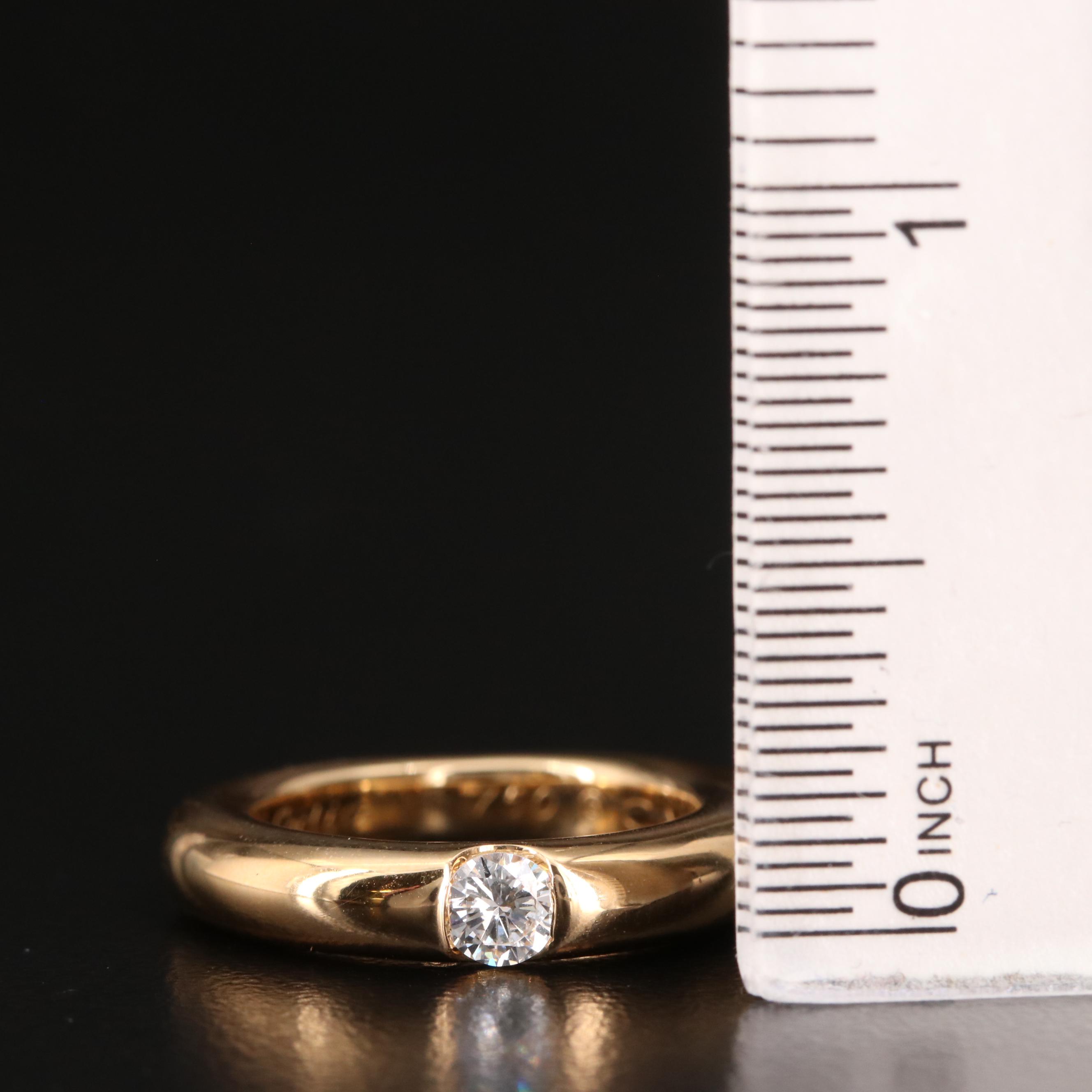 Cartier "Ellipse" 18K Diamond Ring