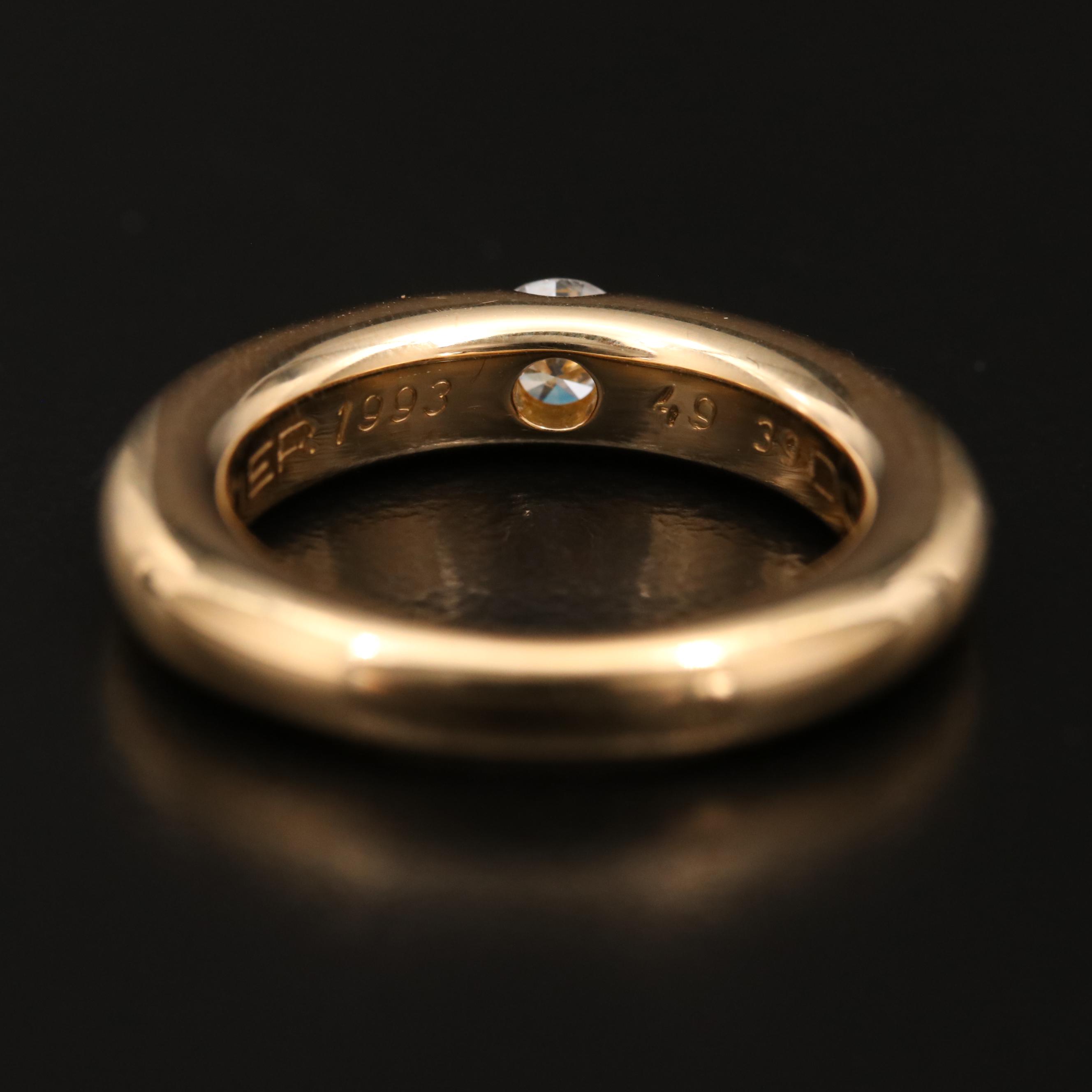 Cartier "Ellipse" 18K Diamond Ring