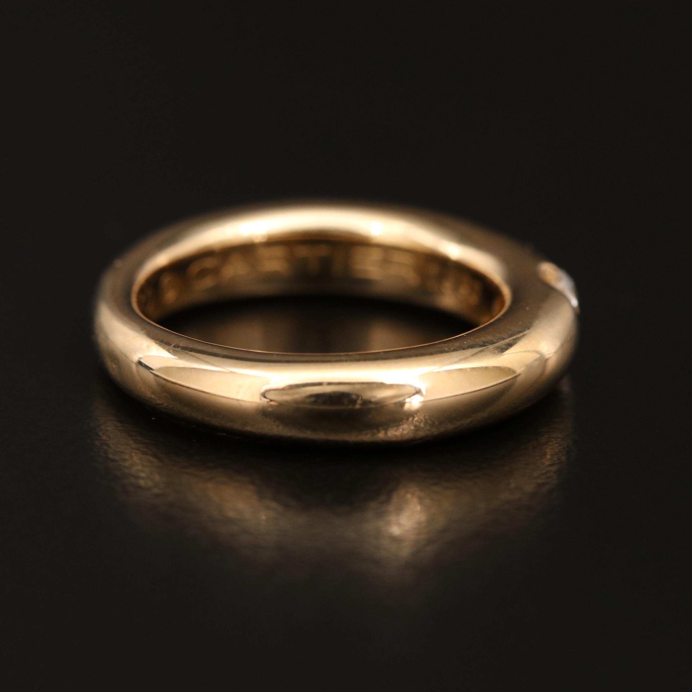 Cartier "Ellipse" 18K Diamond Ring