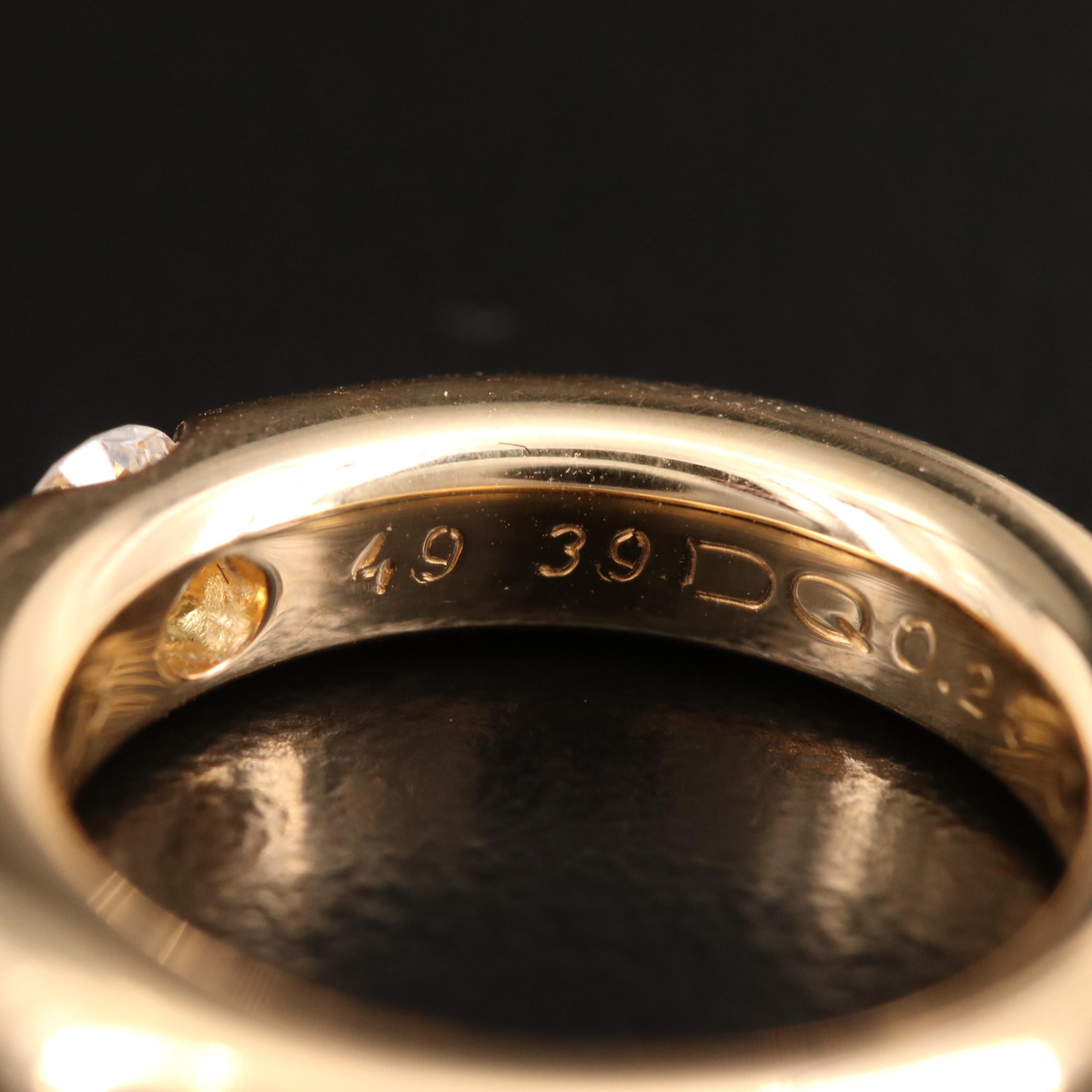 Cartier "Ellipse" 18K Diamond Ring