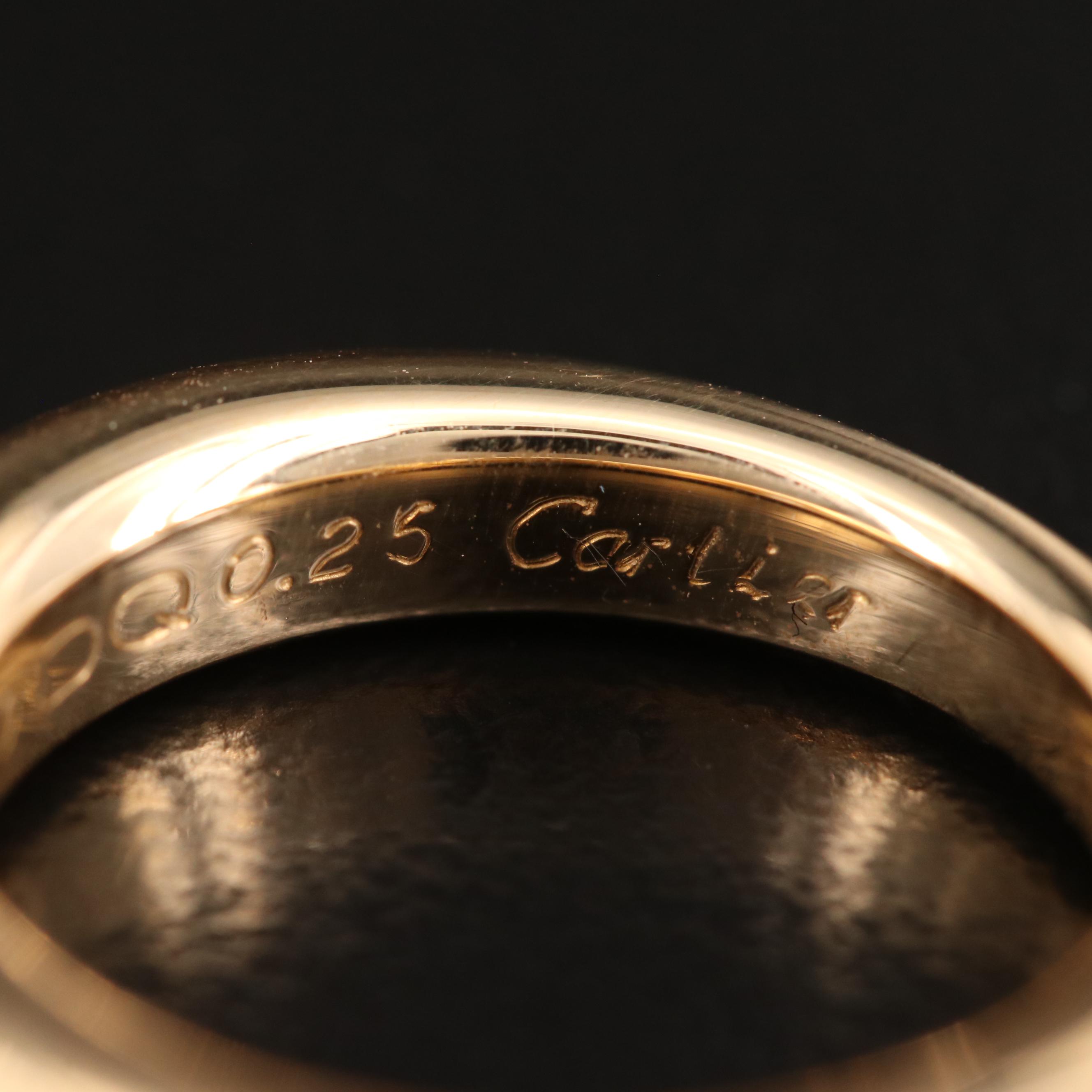 Cartier "Ellipse" 18K Diamond Ring