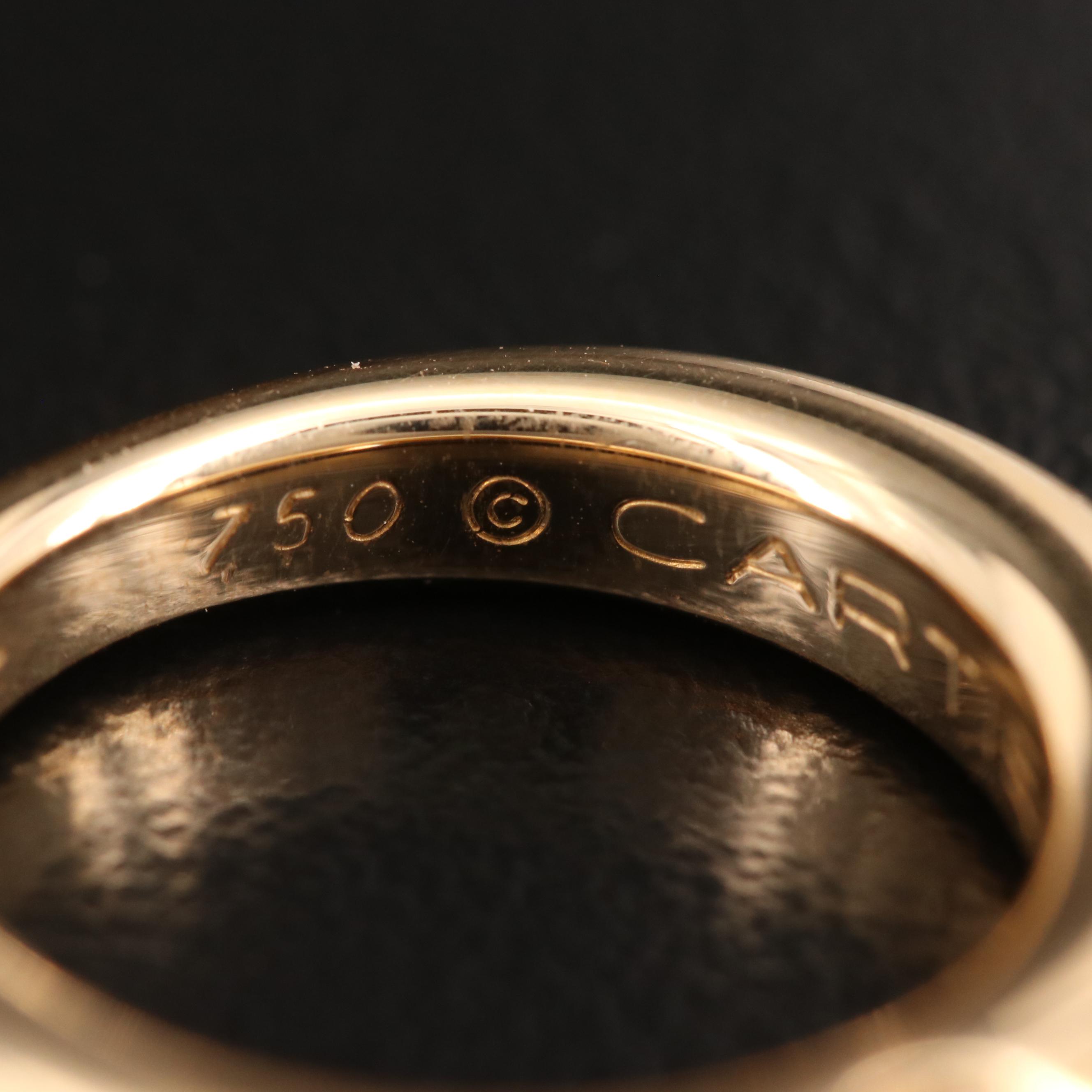 Cartier "Ellipse" 18K Diamond Ring