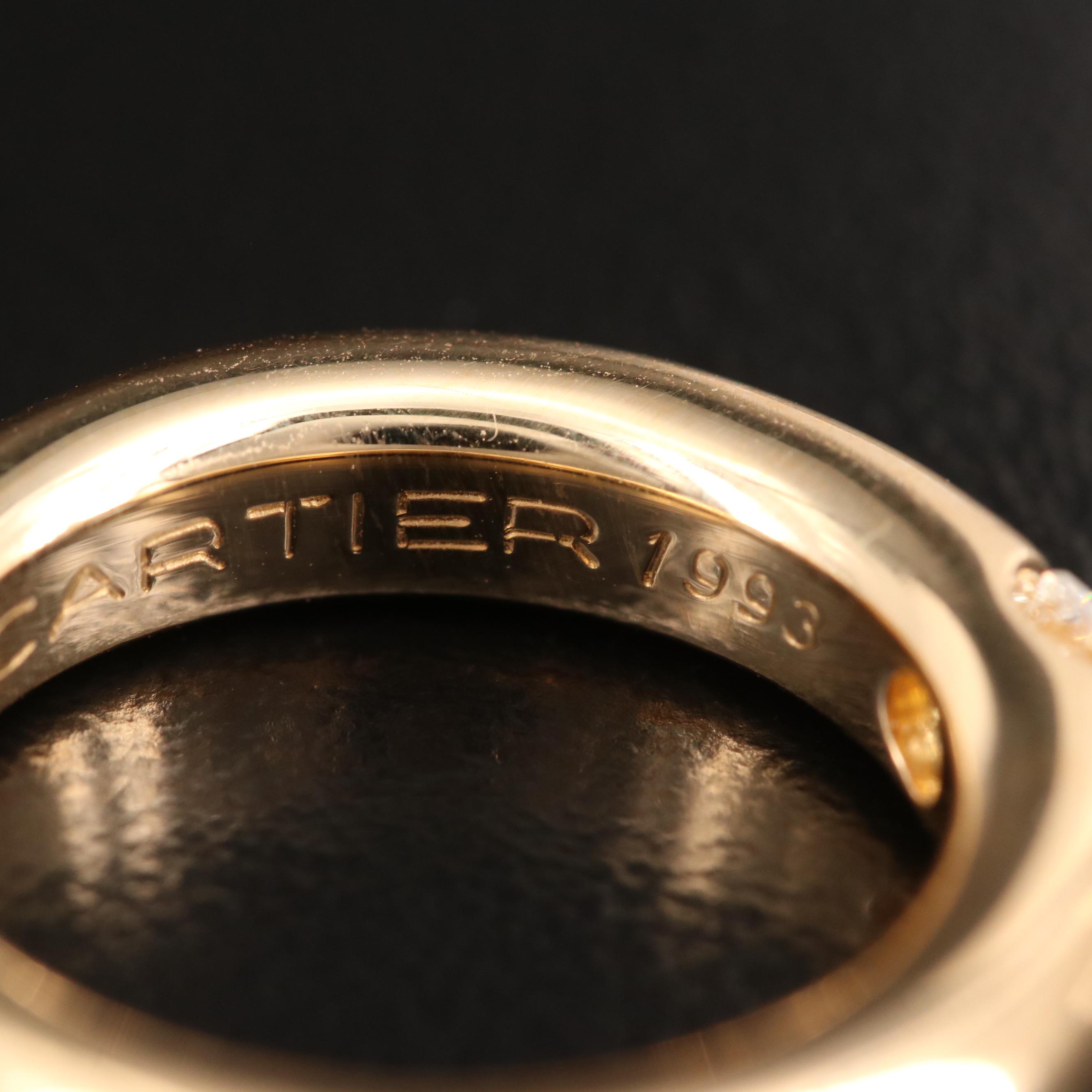Cartier "Ellipse" 18K Diamond Ring