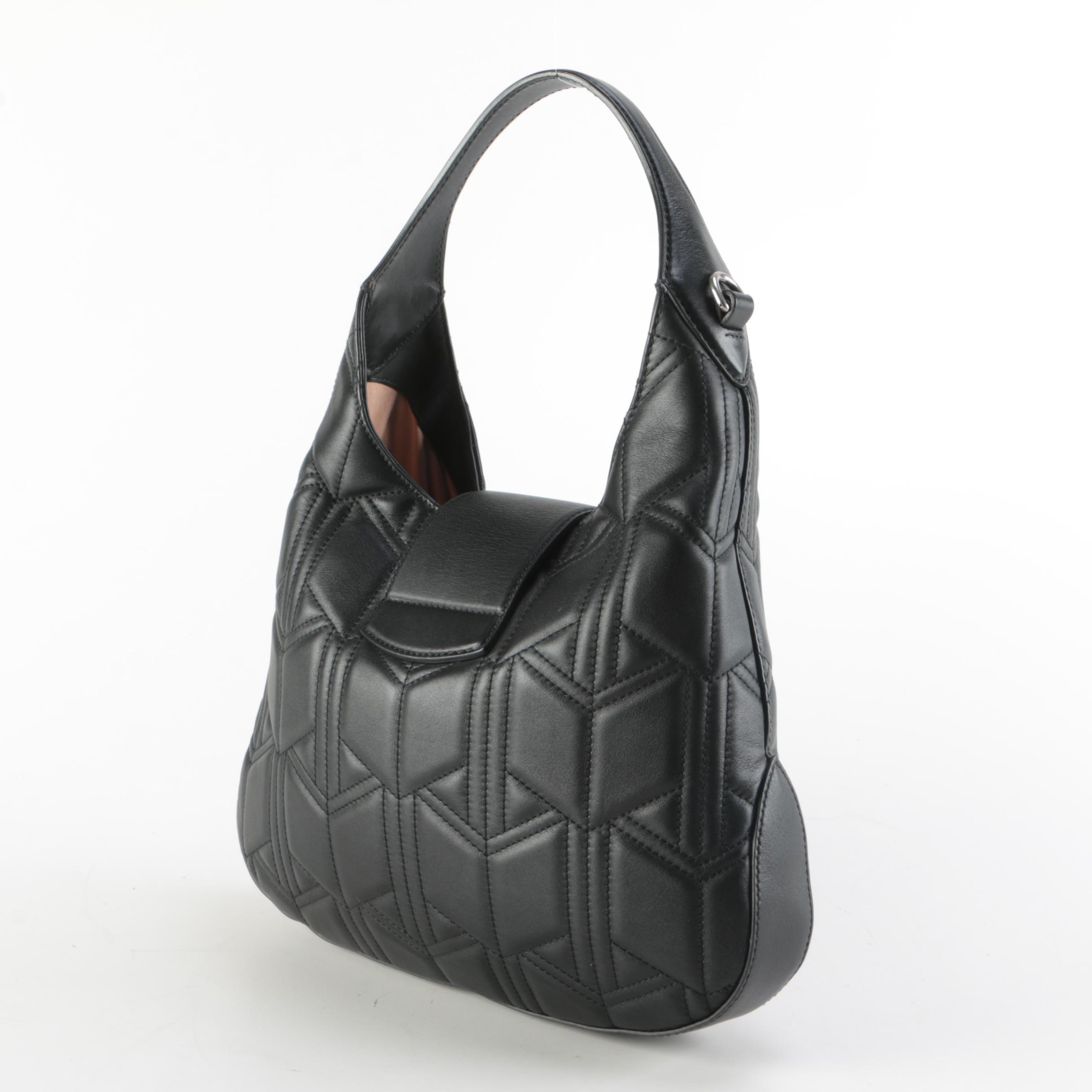 Gucci Dionysus Hobo Bag in Black Quilted Matelassé Leather
