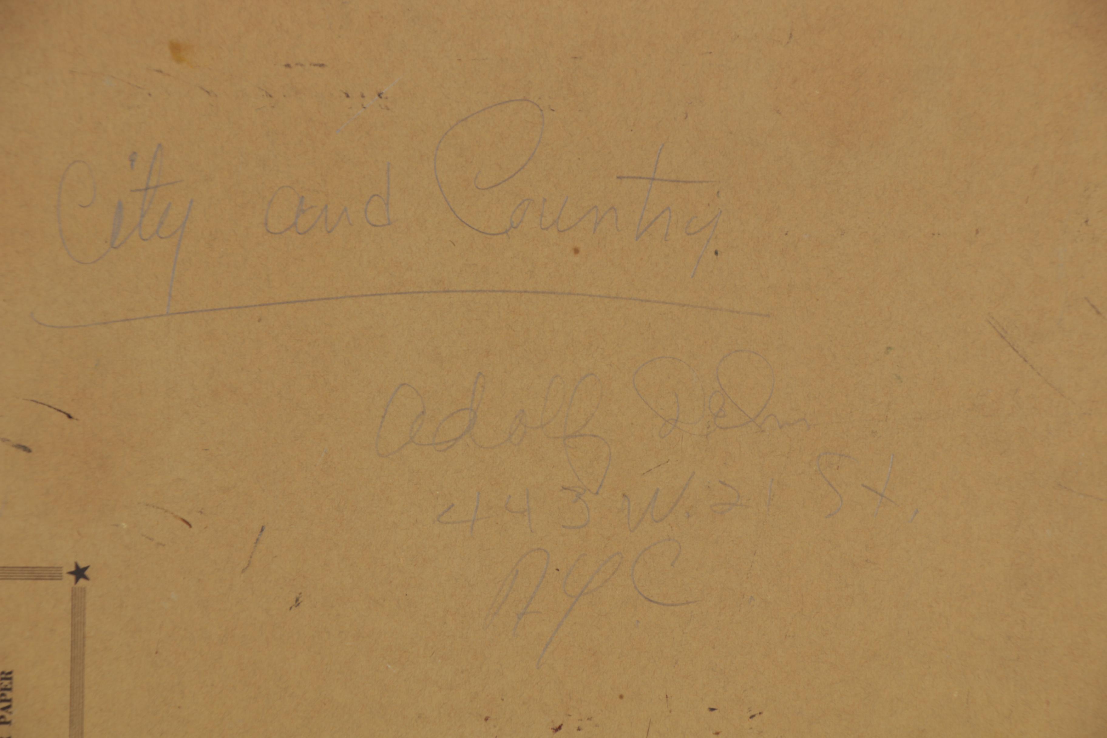 Adolf Dehn Oil Painting of Central Park