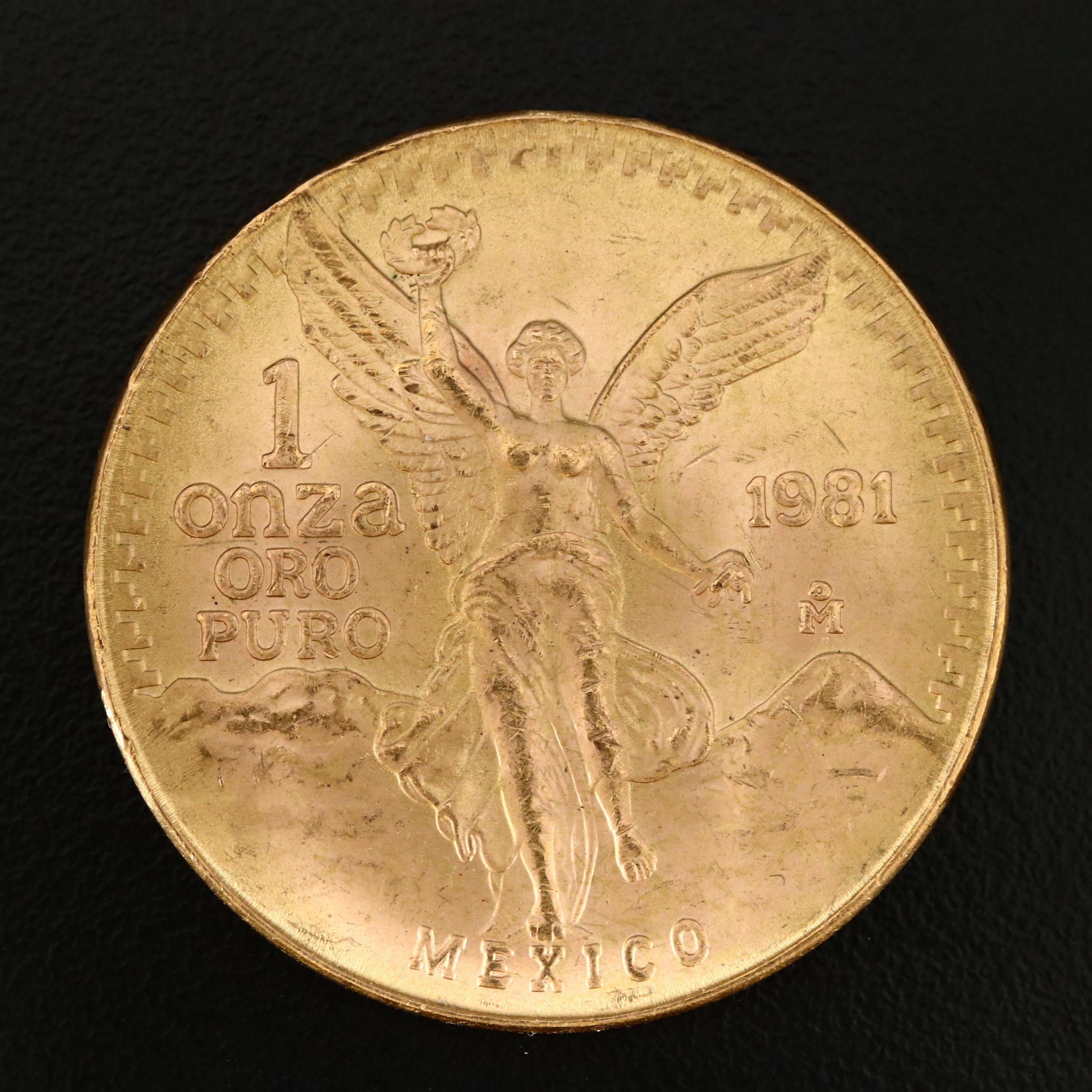 1981 Mexican Gold Libertad 1-Oz. Bullion Coin