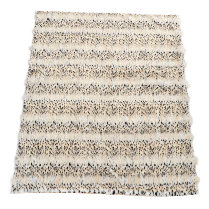 Donna Salyers' Boutique Collection Faux Lynx Fur Throw Blanket