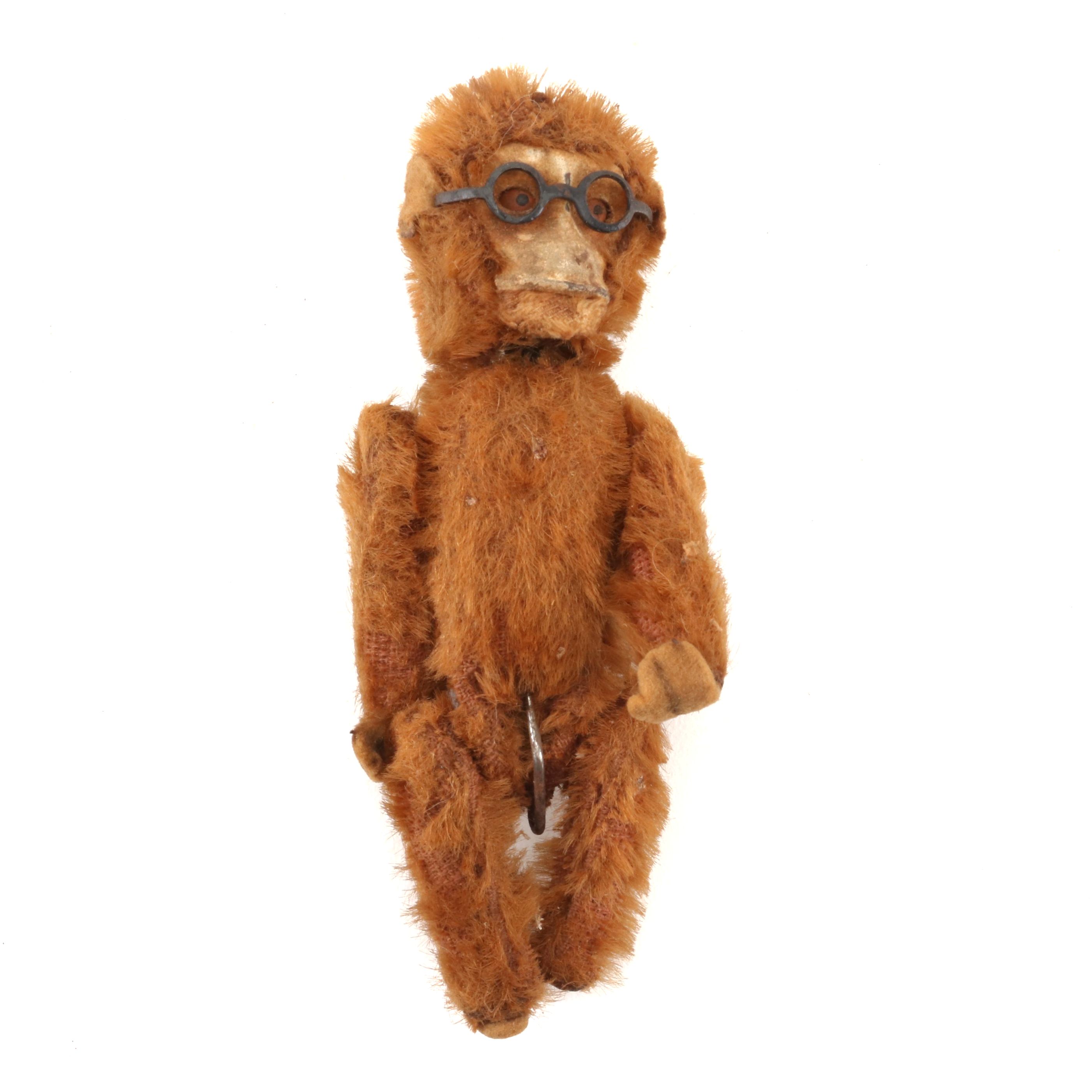 Schuco Mechanical Yes/No Nodding Monkey Toy, 1930s