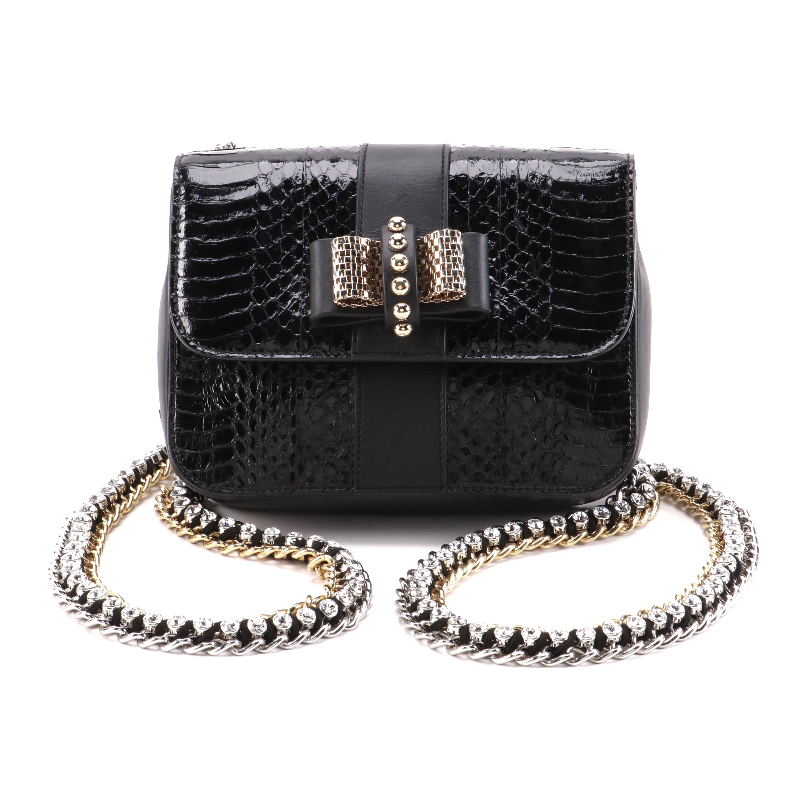 Christian Louboutin Sweet Charity Mini Karung Snakeskin Backpack