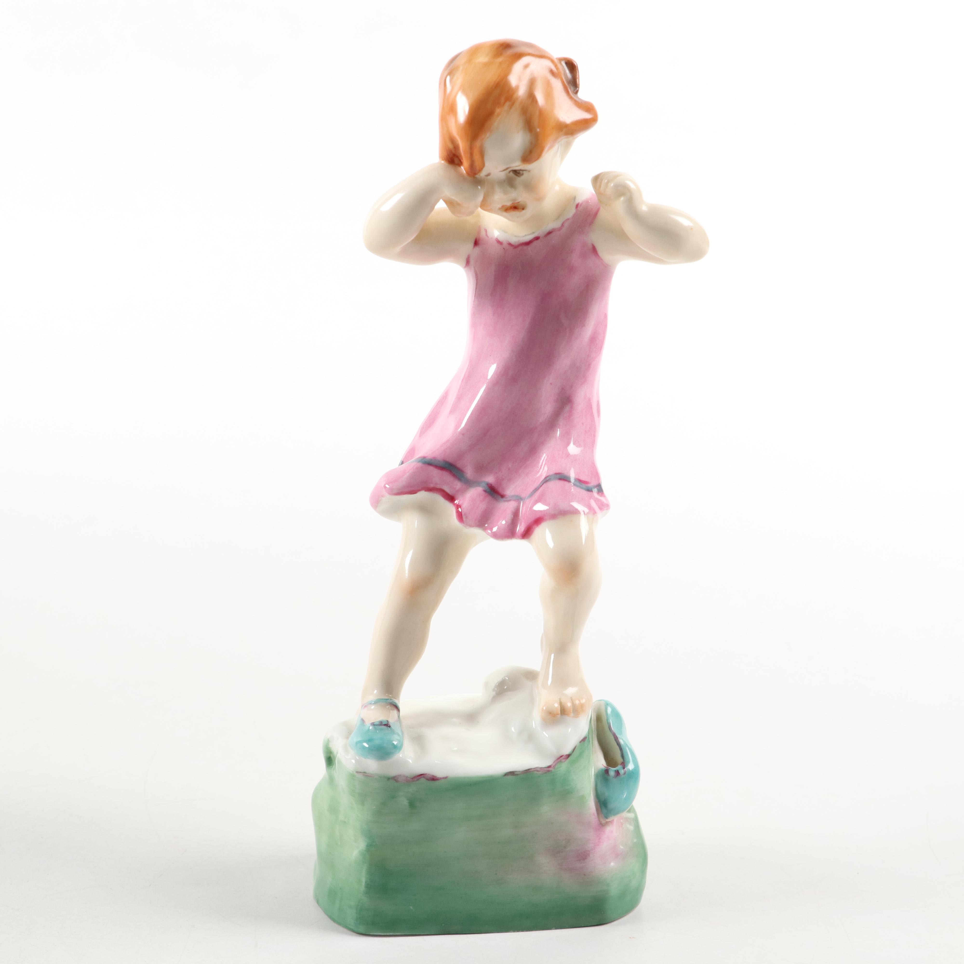 Royal Worcester "Thursday's Child Has Far to Go" and Other Porcelain Figurine