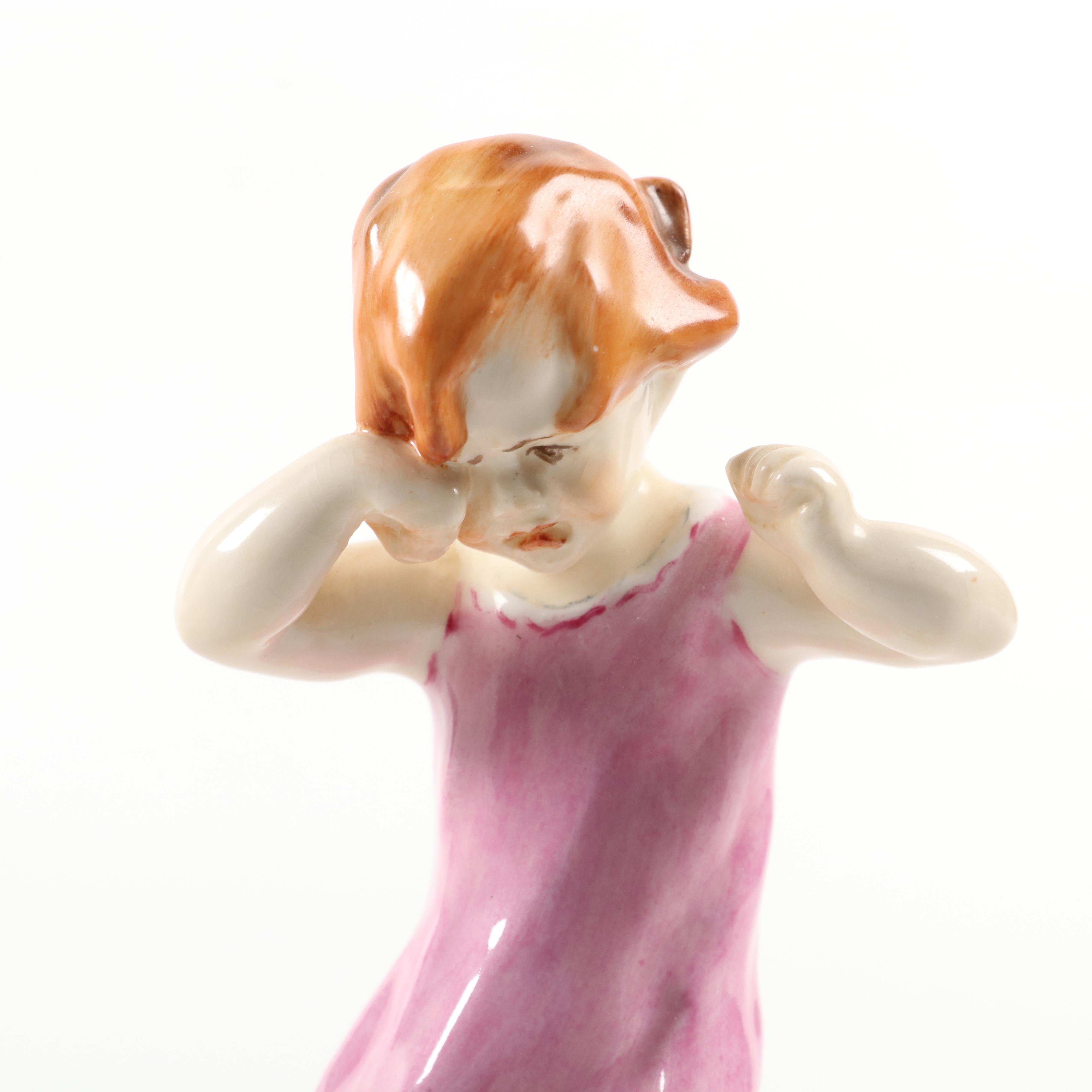 Royal Worcester "Thursday's Child Has Far to Go" and Other Porcelain Figurine