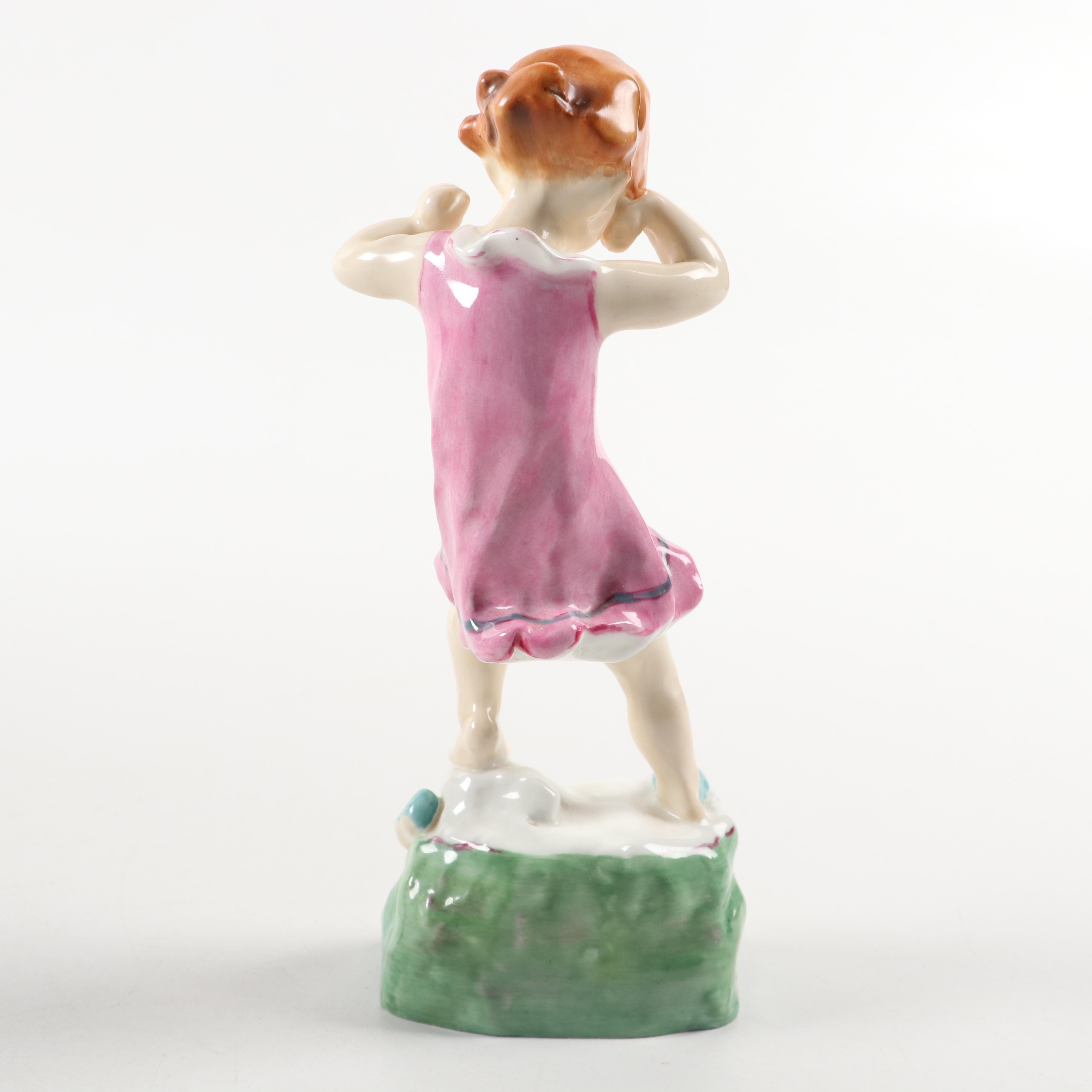 Royal Worcester "Thursday's Child Has Far to Go" and Other Porcelain Figurine