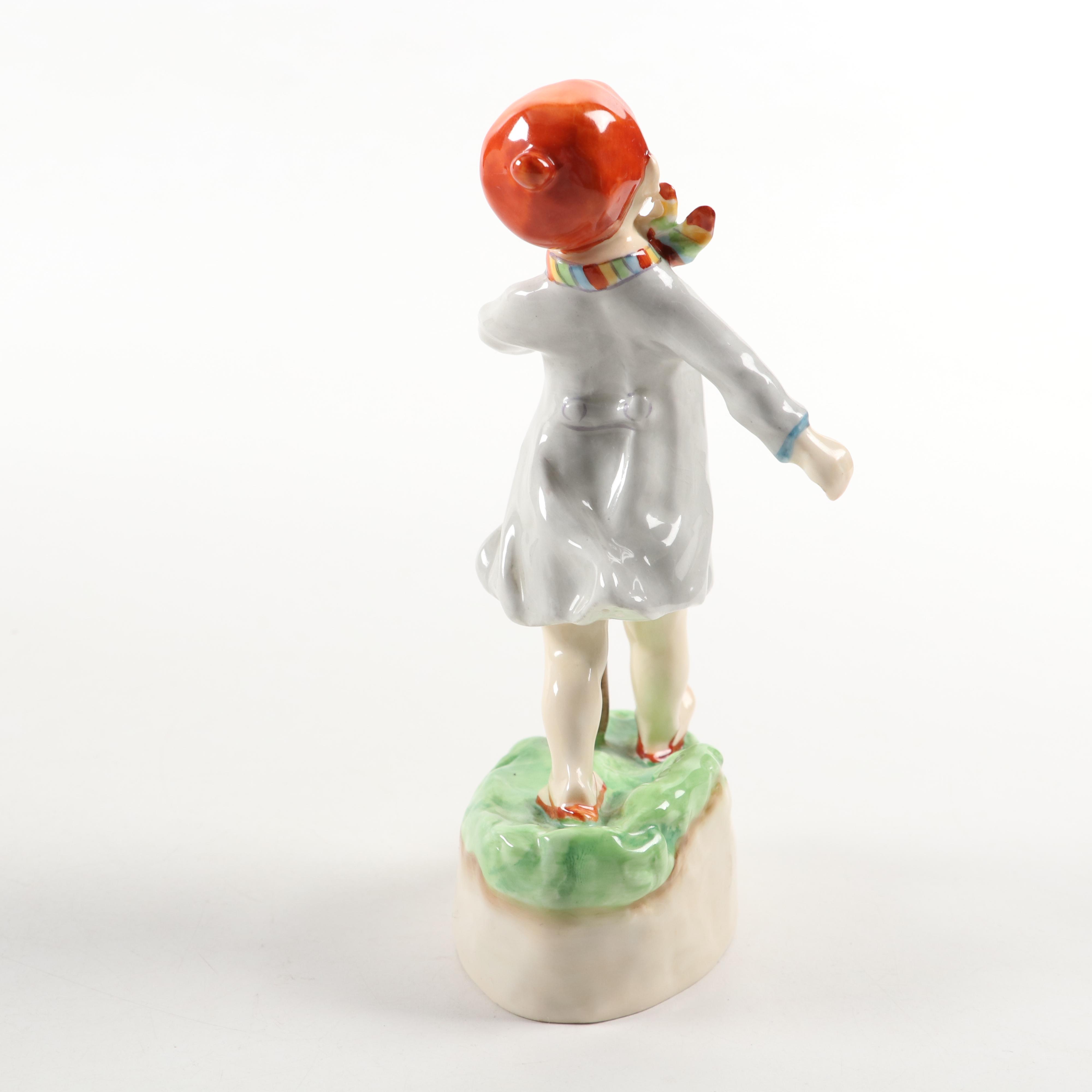 Royal Worcester "Thursday's Child Has Far to Go" and Other Porcelain Figurine