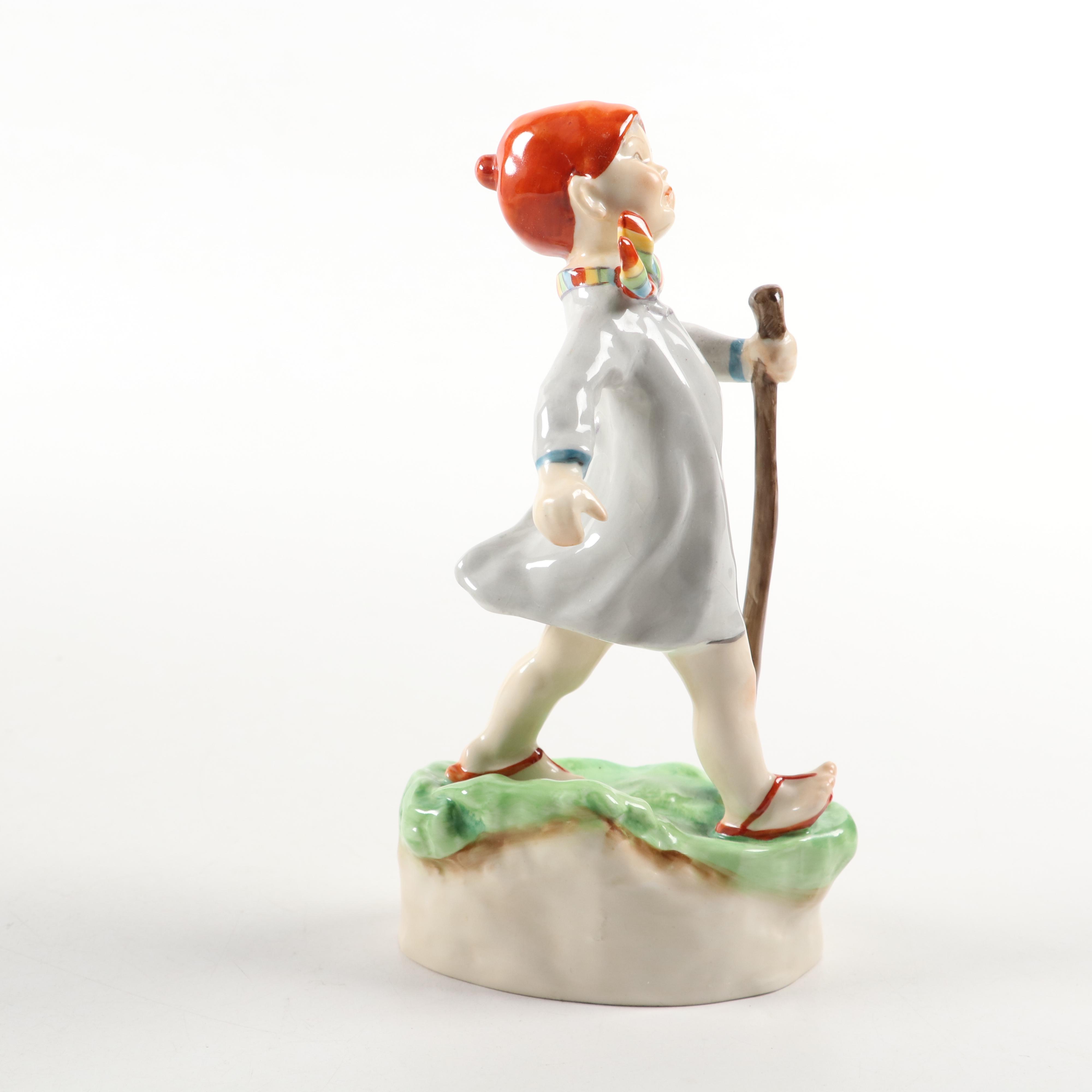 Royal Worcester "Thursday's Child Has Far to Go" and Other Porcelain Figurine