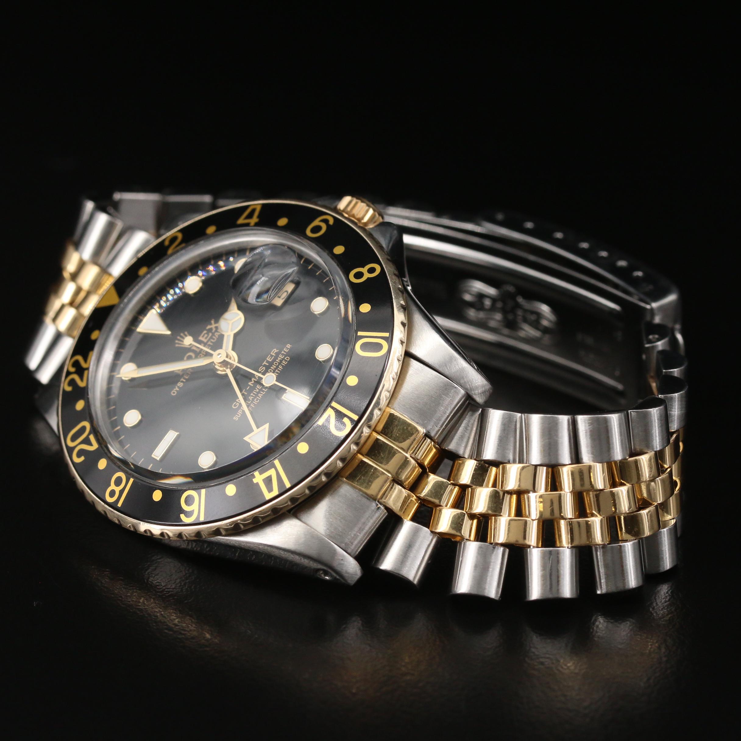 1979 Rolex GMT - Master 16753 18K Gold and Stainless Steel Automatic Watch