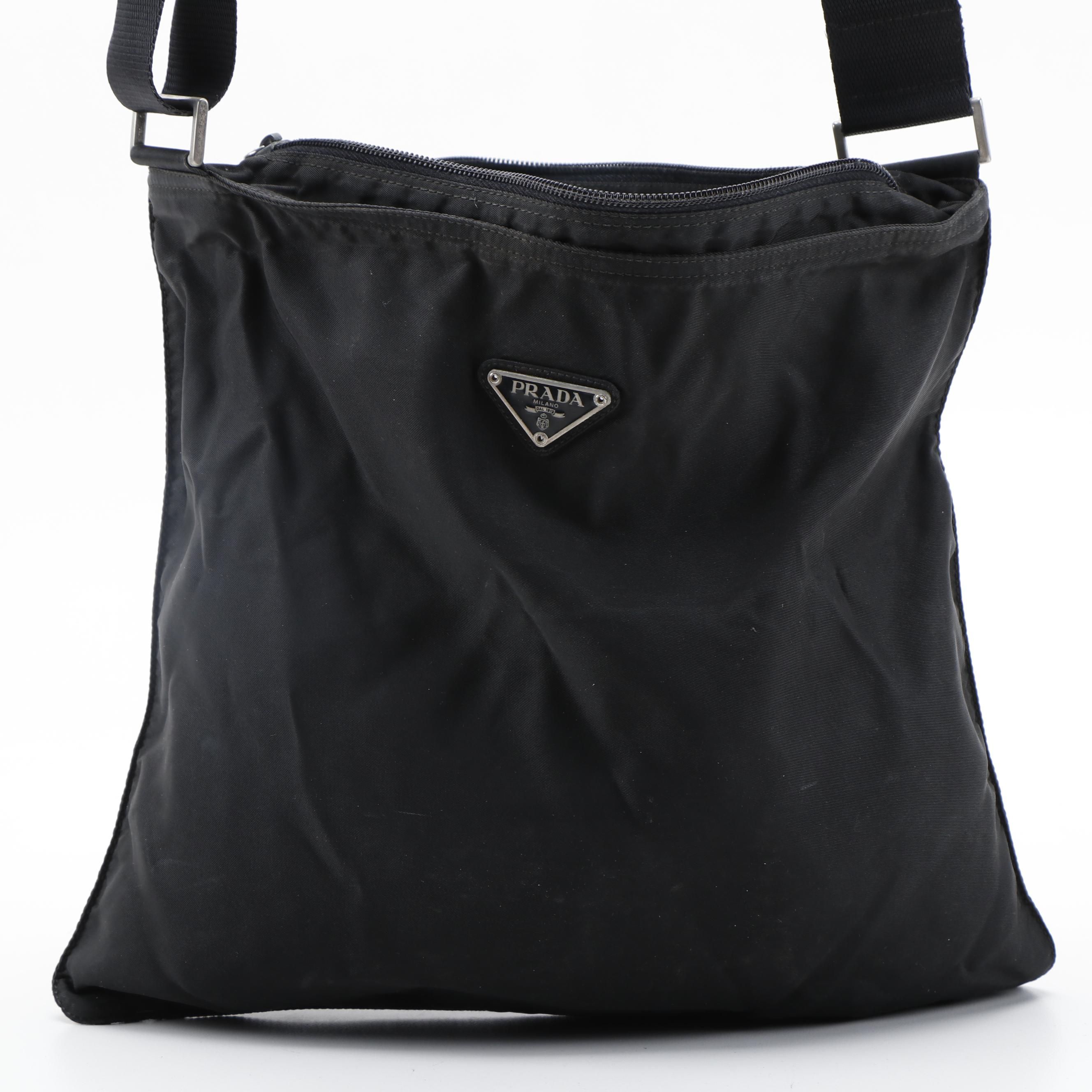 Prada Black Nylon Crossbody Bag