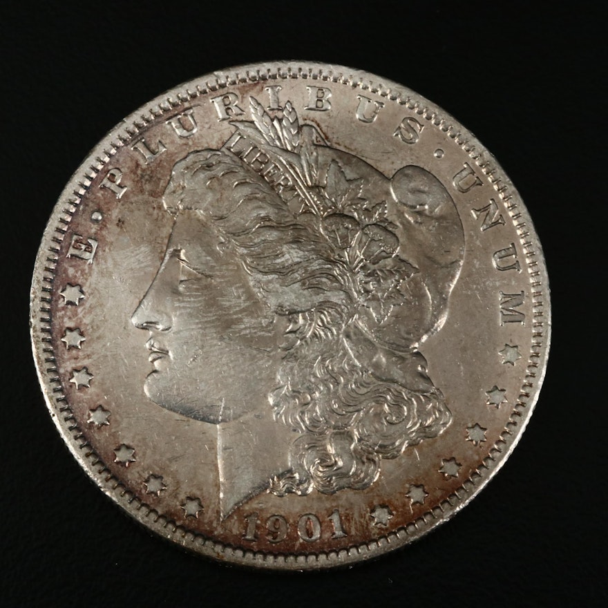 Better Date Toned 1901-S Morgan Silver Dollar