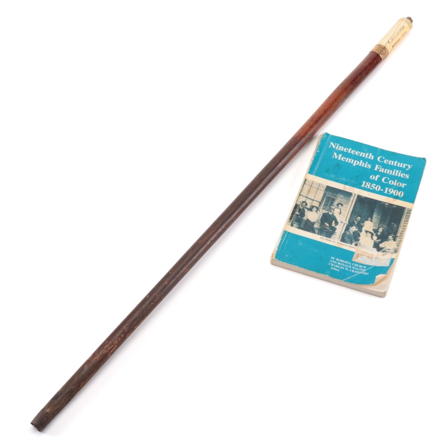 Important Carved Cane of the Property of Robert Reed Church, Memphis, Tennessee