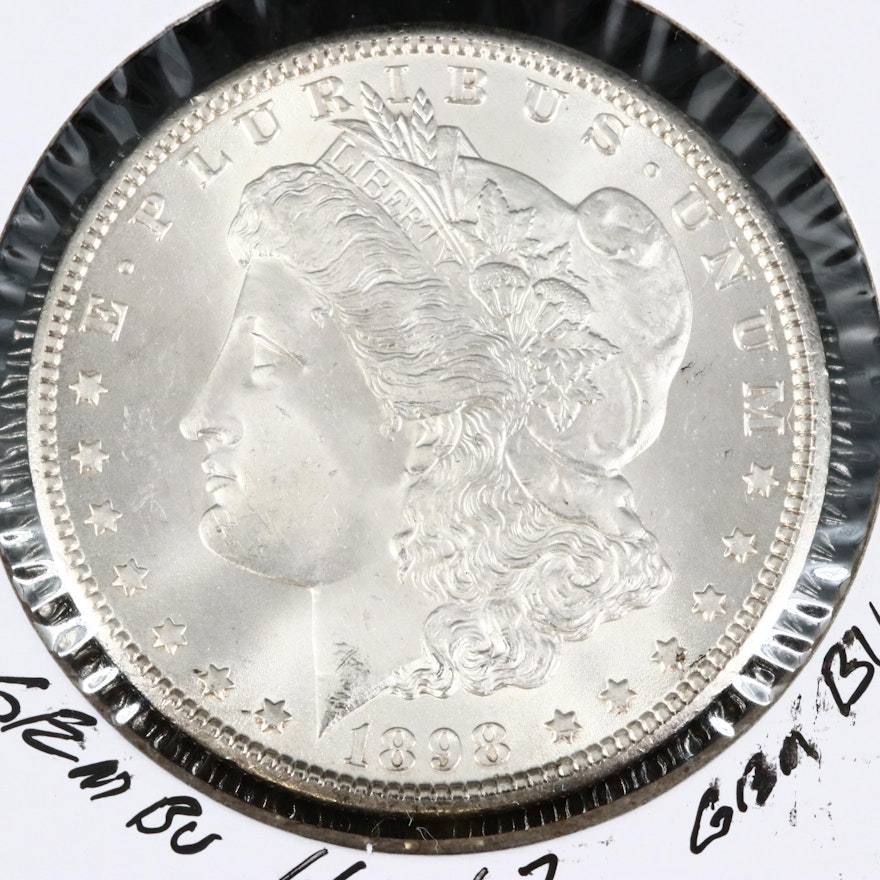 1898-O Uncirculated Morgan Silver Dollar.