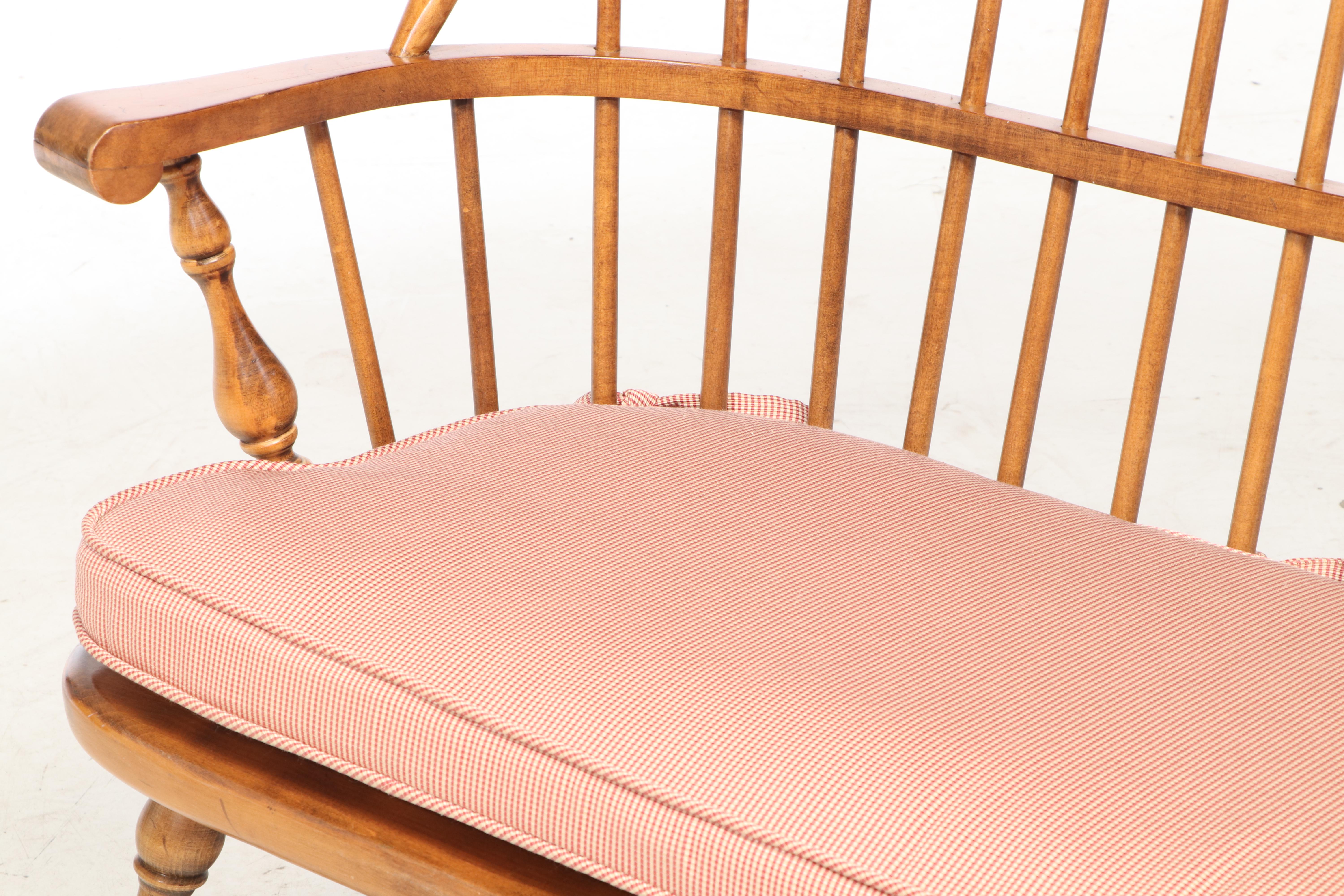 Ethan Allen Maple Sack-Back Windsor Settee