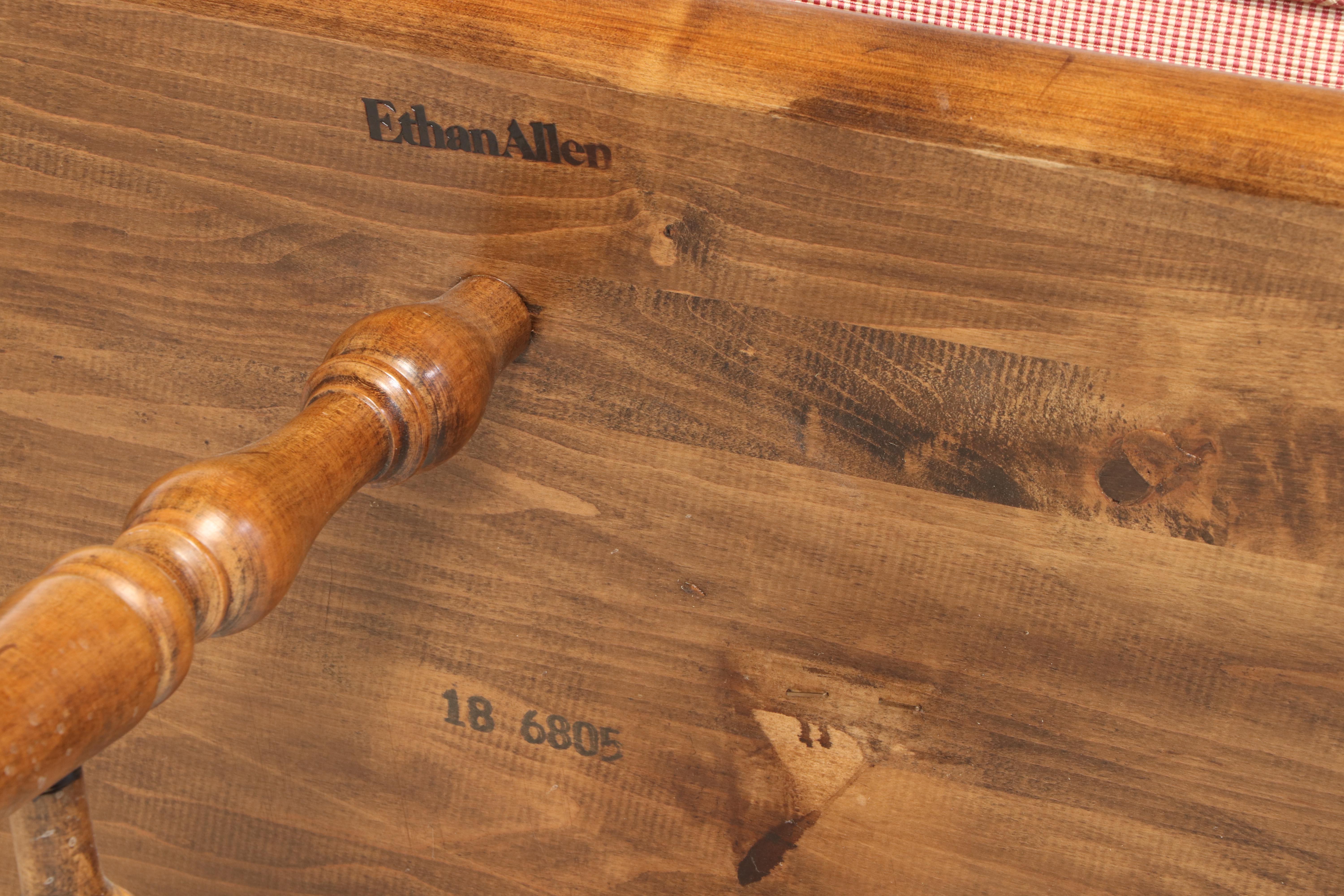 Ethan Allen Maple Sack-Back Windsor Settee