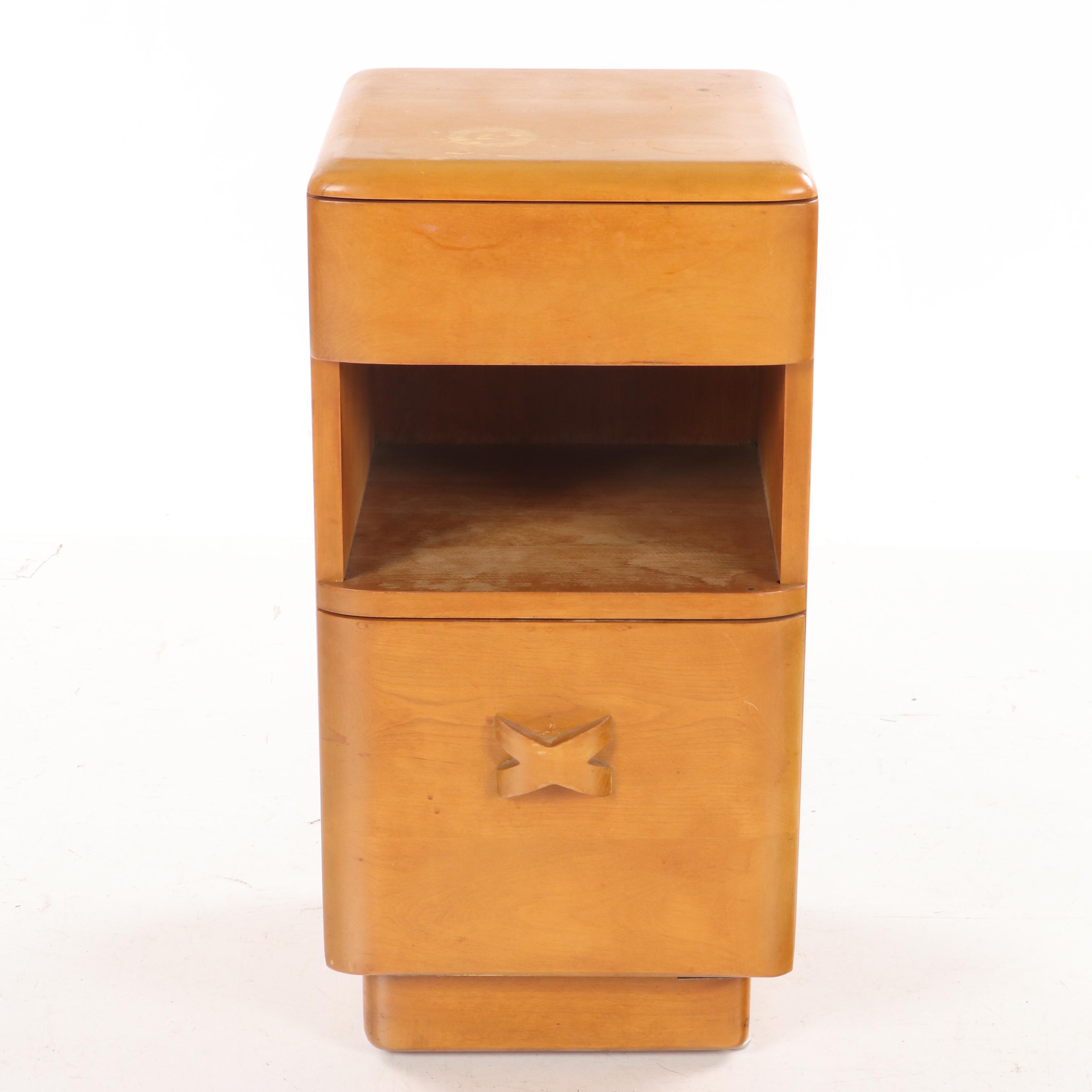 Heywood-Wakefield Art Deco "Rio" Maple Nightstand, circa 1940s