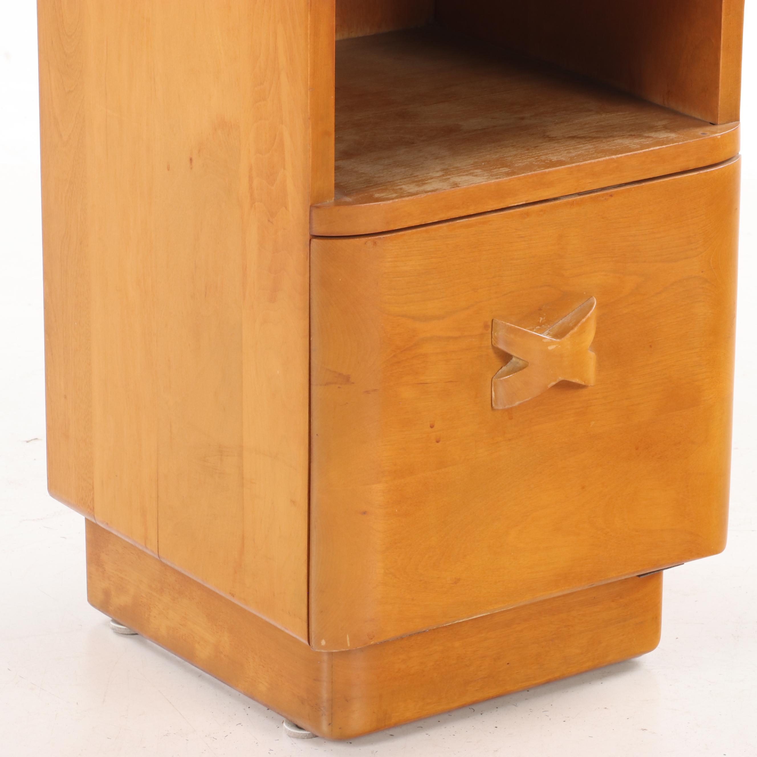 Heywood-Wakefield Art Deco "Rio" Maple Nightstand, circa 1940s