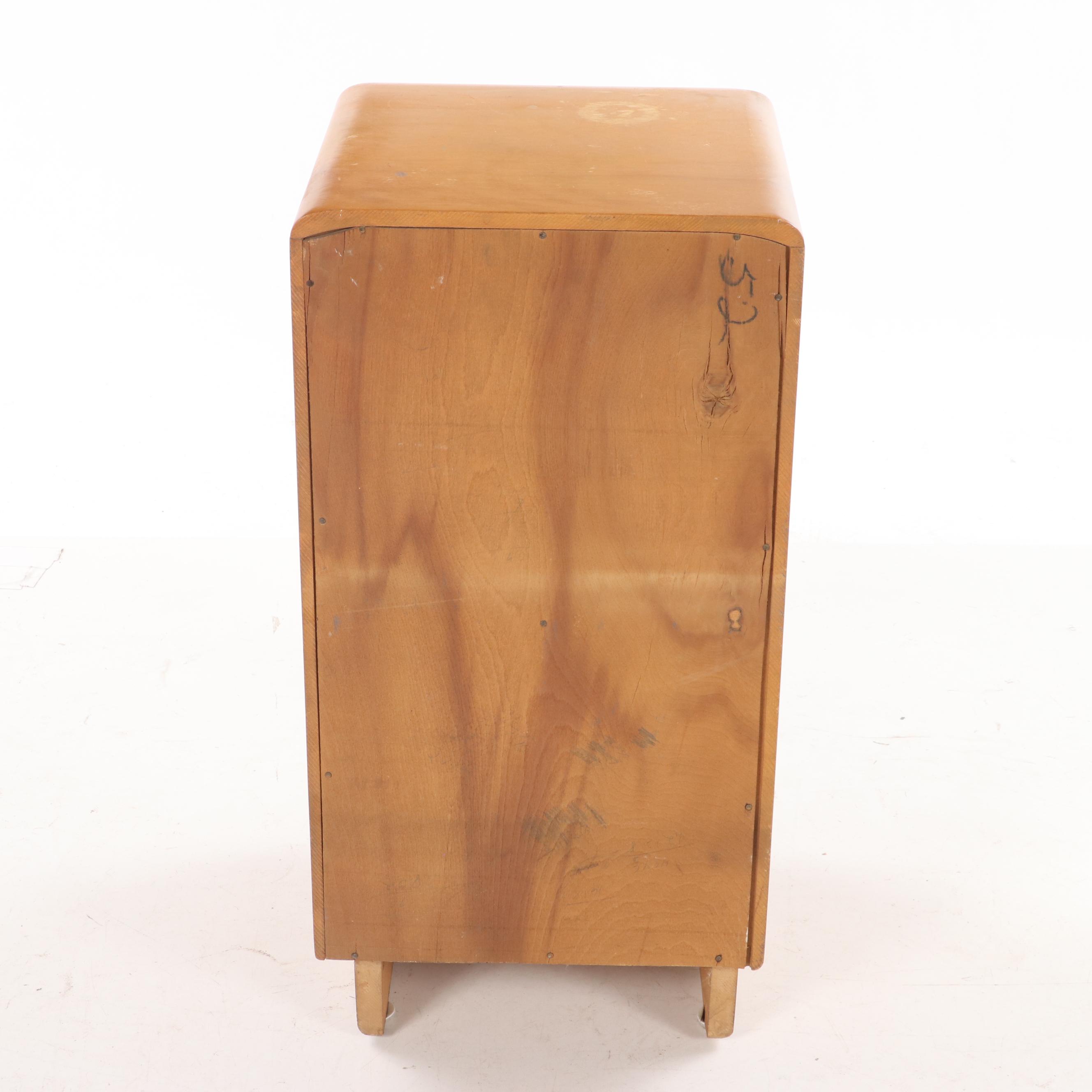Heywood-Wakefield Art Deco "Rio" Maple Nightstand, circa 1940s