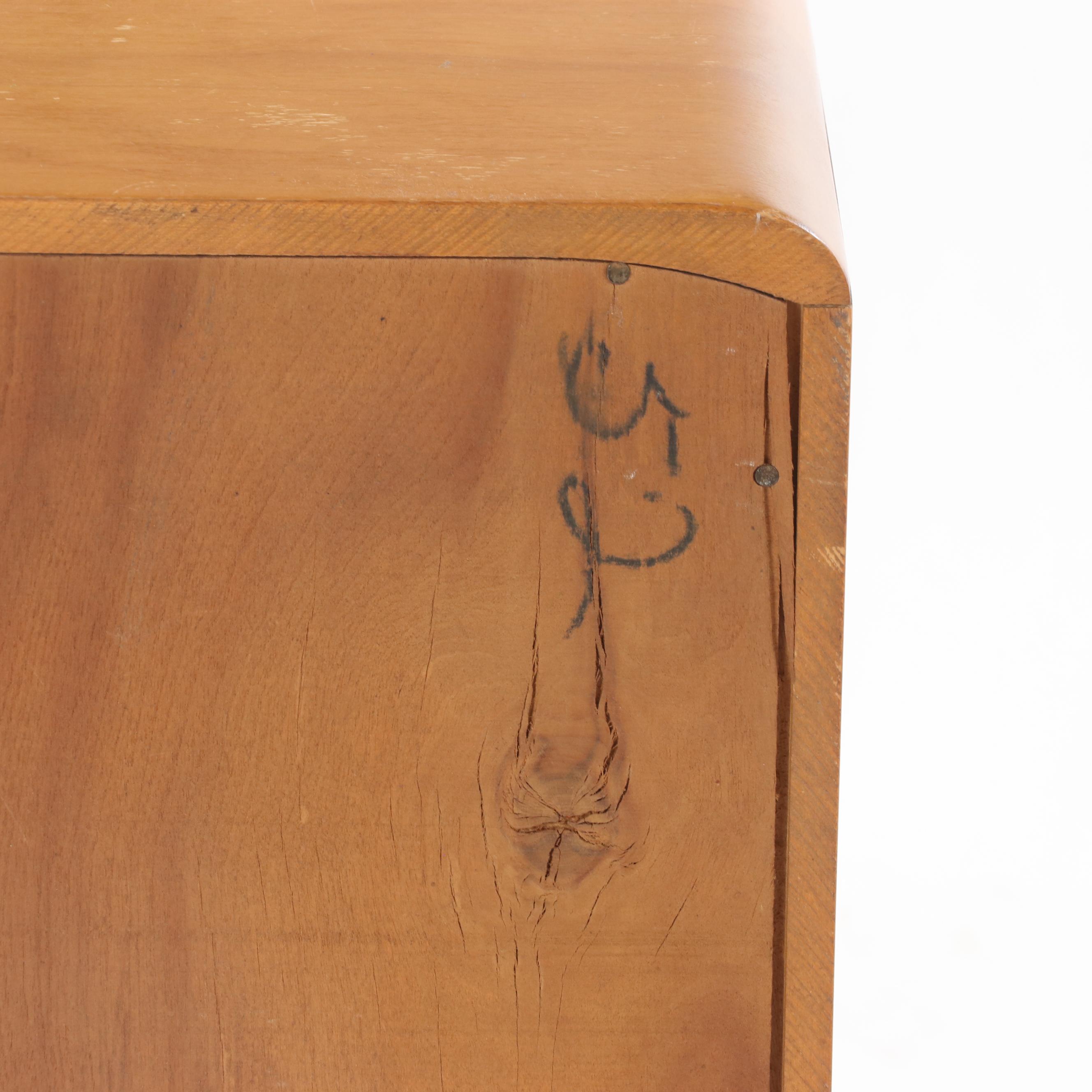 Heywood-Wakefield Art Deco "Rio" Maple Nightstand, circa 1940s