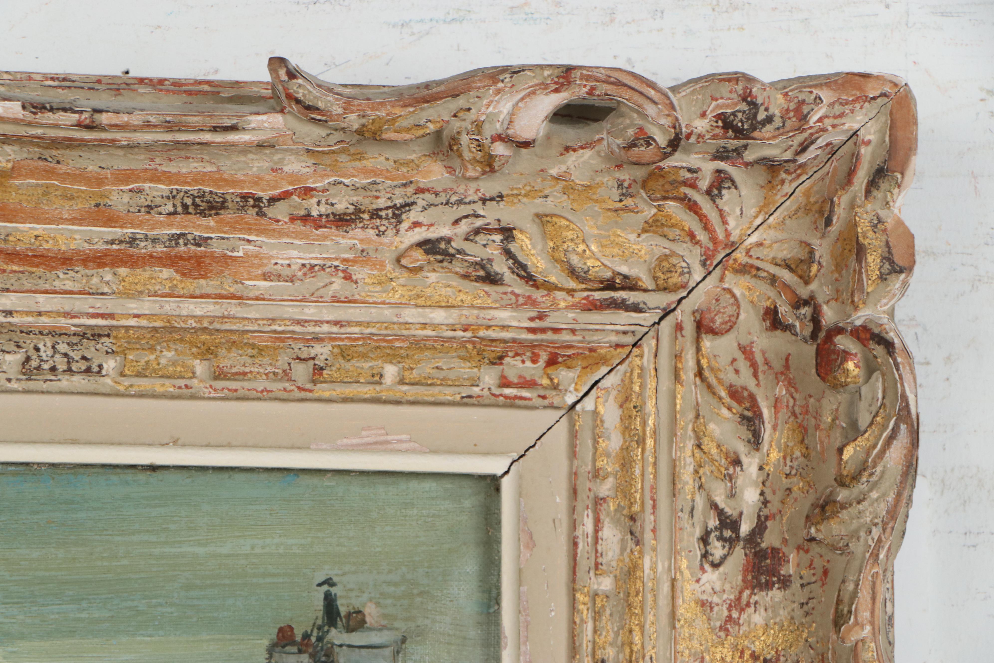 Fernand Claver Impressionistic Oil Painting "Rue D'Abrevou, Paris"