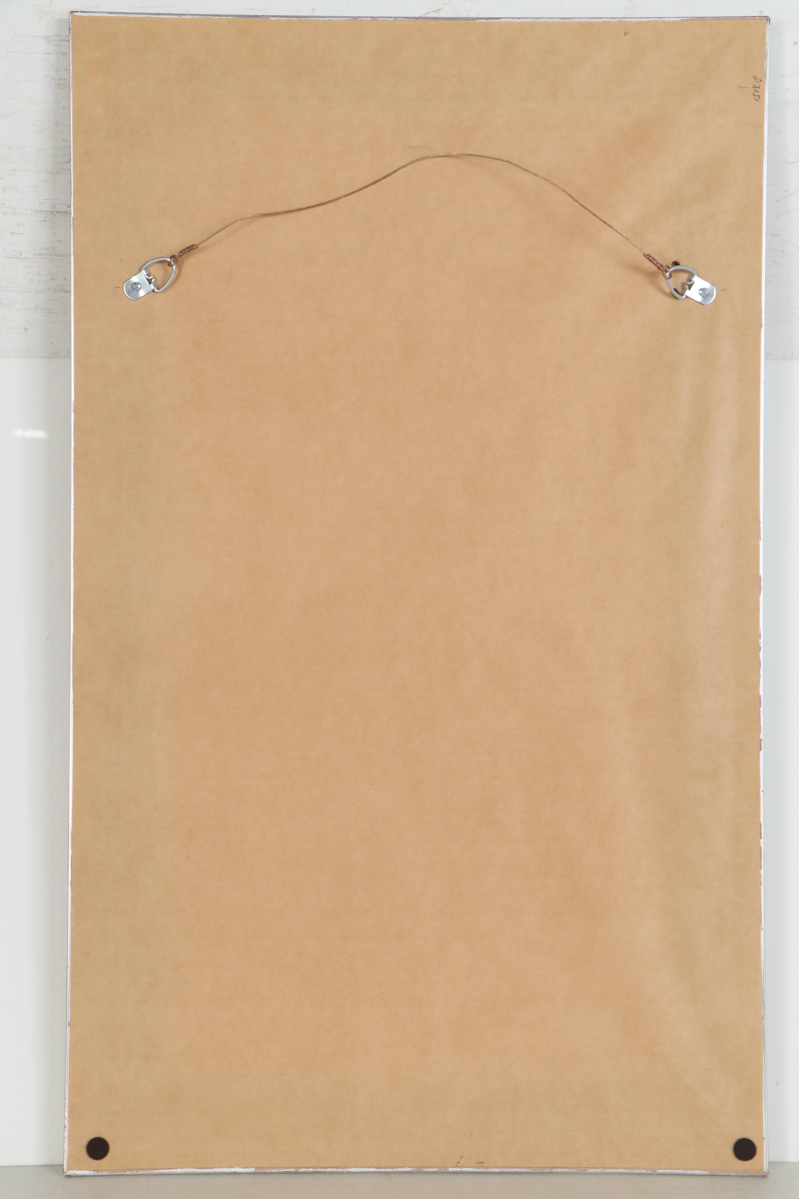 Margaret Silverman Abstract Collagraph "Pink Pebbles", 21st Century