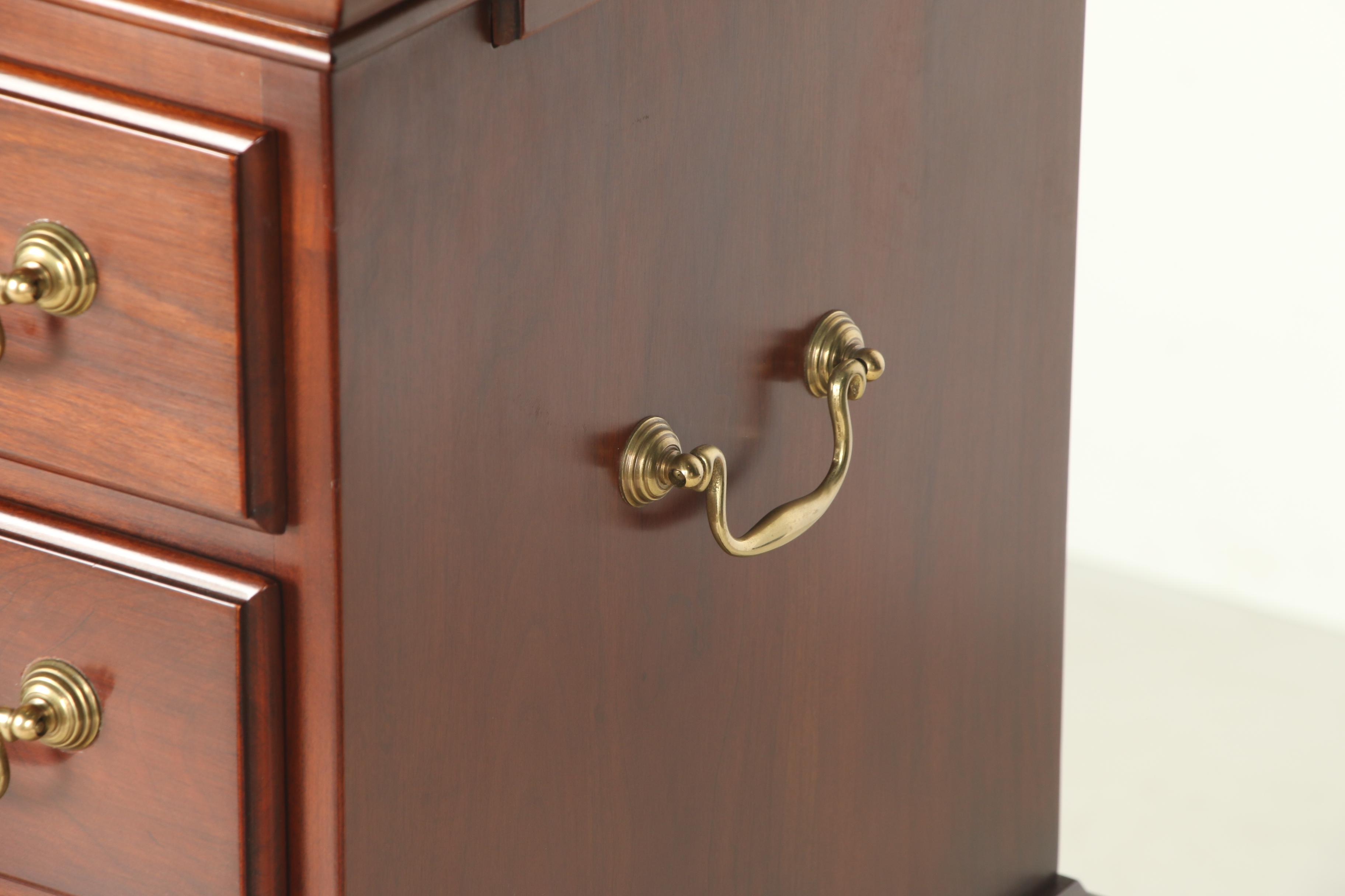 Statton "Trutype Americana" Chippendale Style Cherrywood Silver Chest-on-Stand