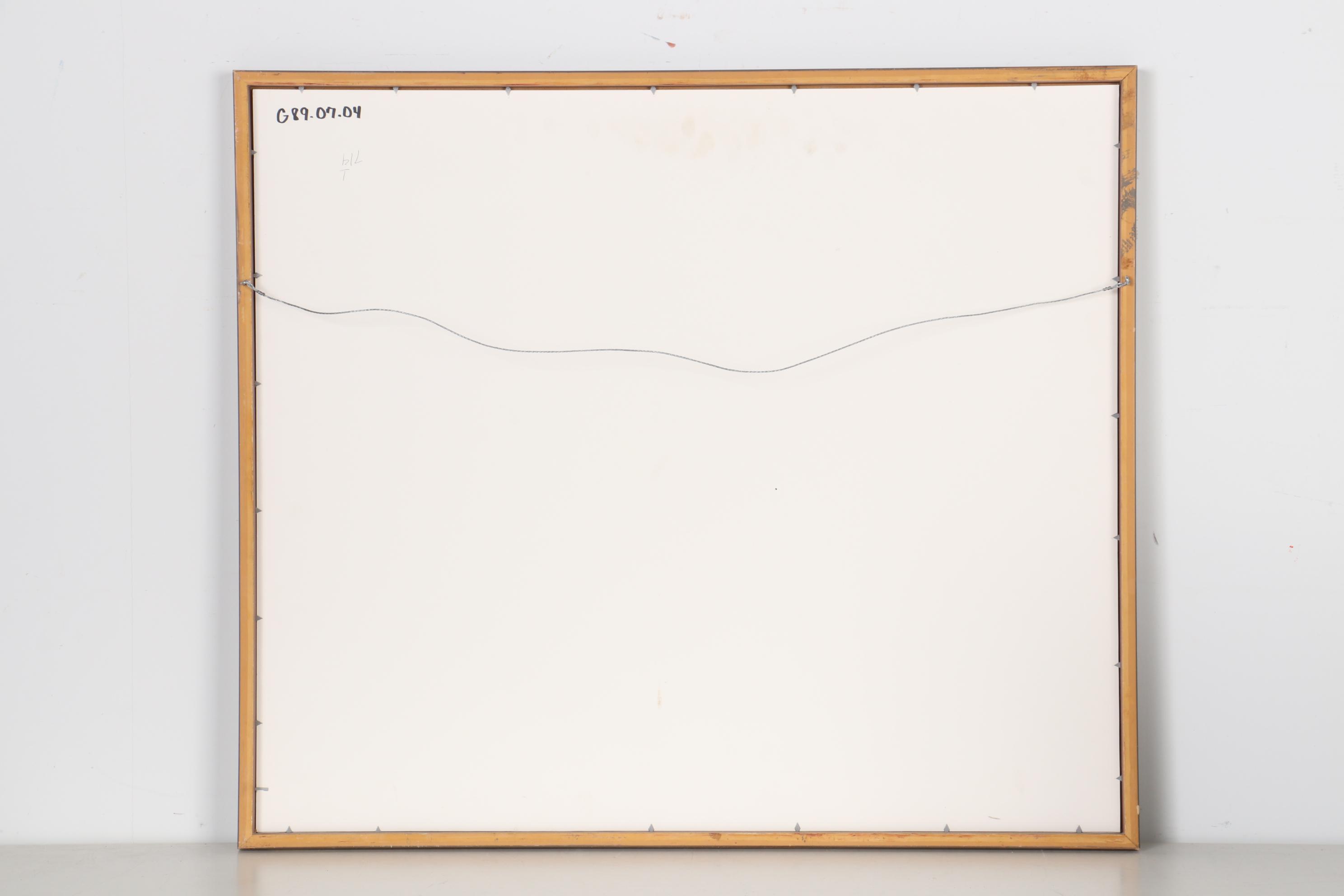 Harold Bright Abstract Graphite Drawing, 1964