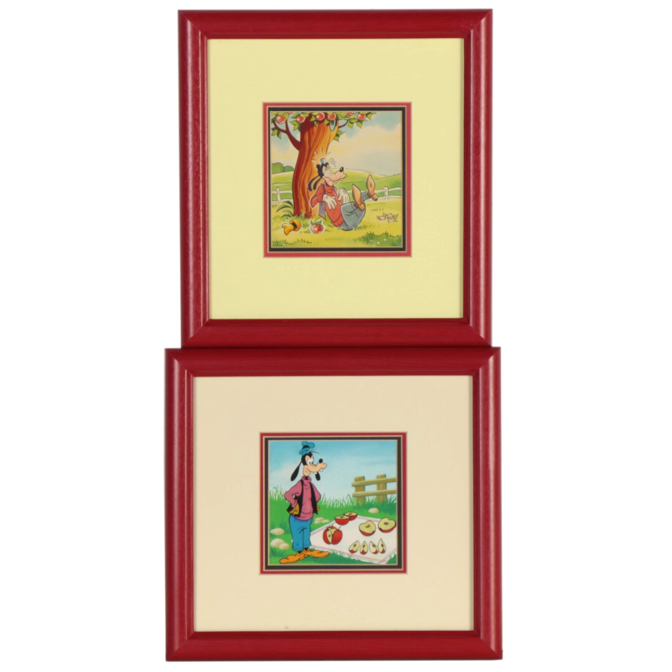 Disney Watercolor and Ink Animation Paintings for "Now I Know," 1972 and 1973