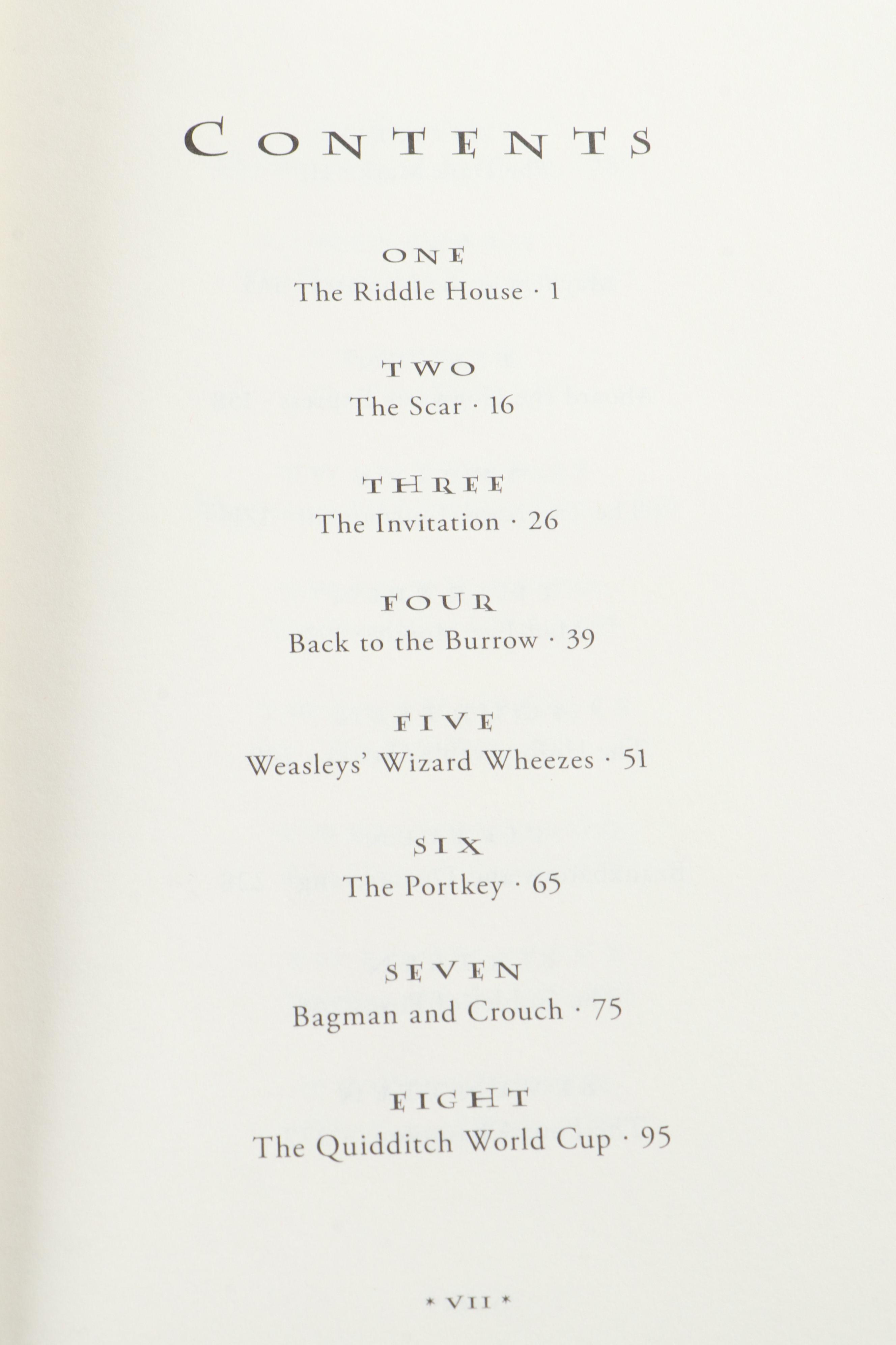 First American Edition "Harry Potter" and "Fantastic Beasts" Books by Rowling