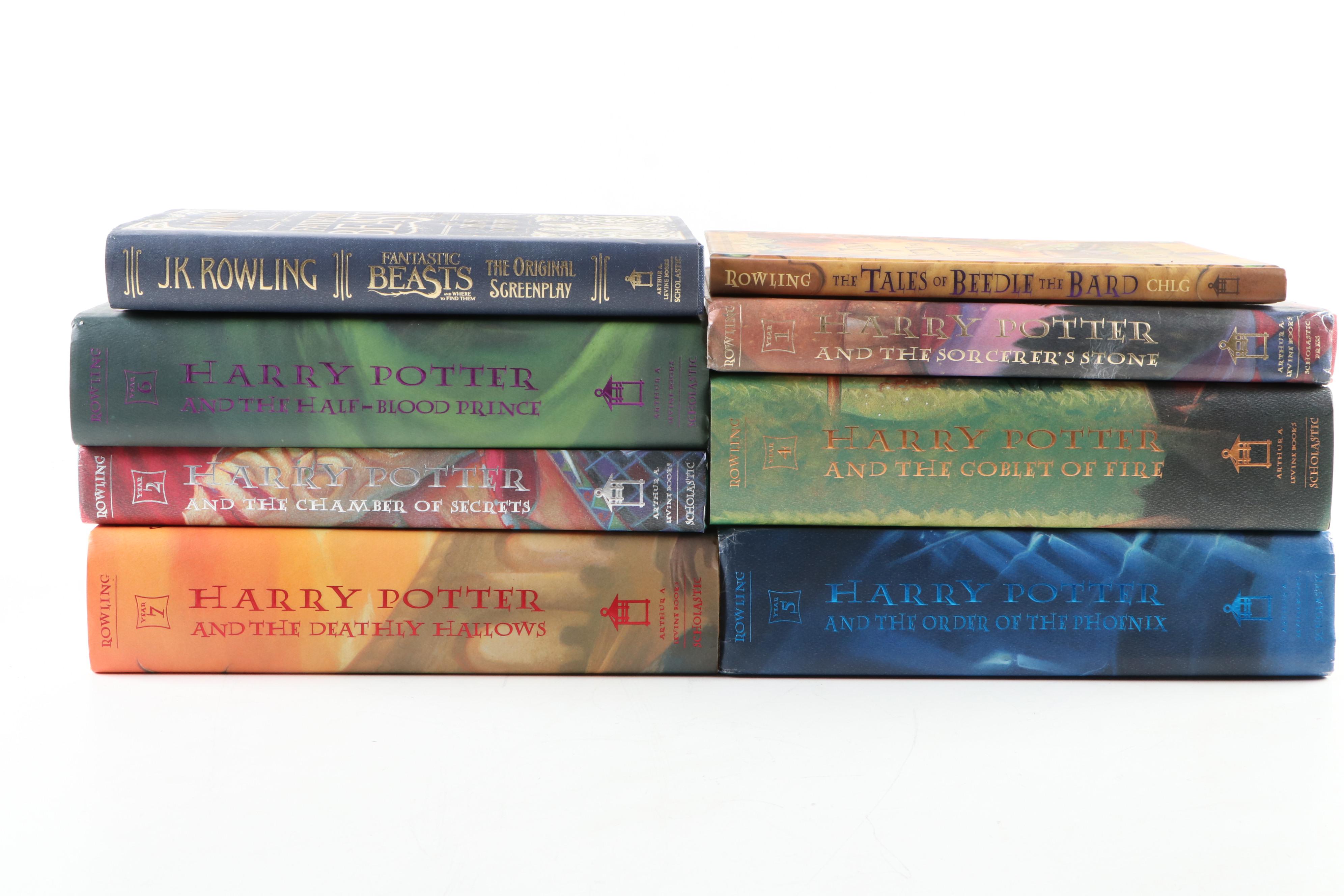 First American Edition "Harry Potter" and "Fantastic Beasts" Books by Rowling