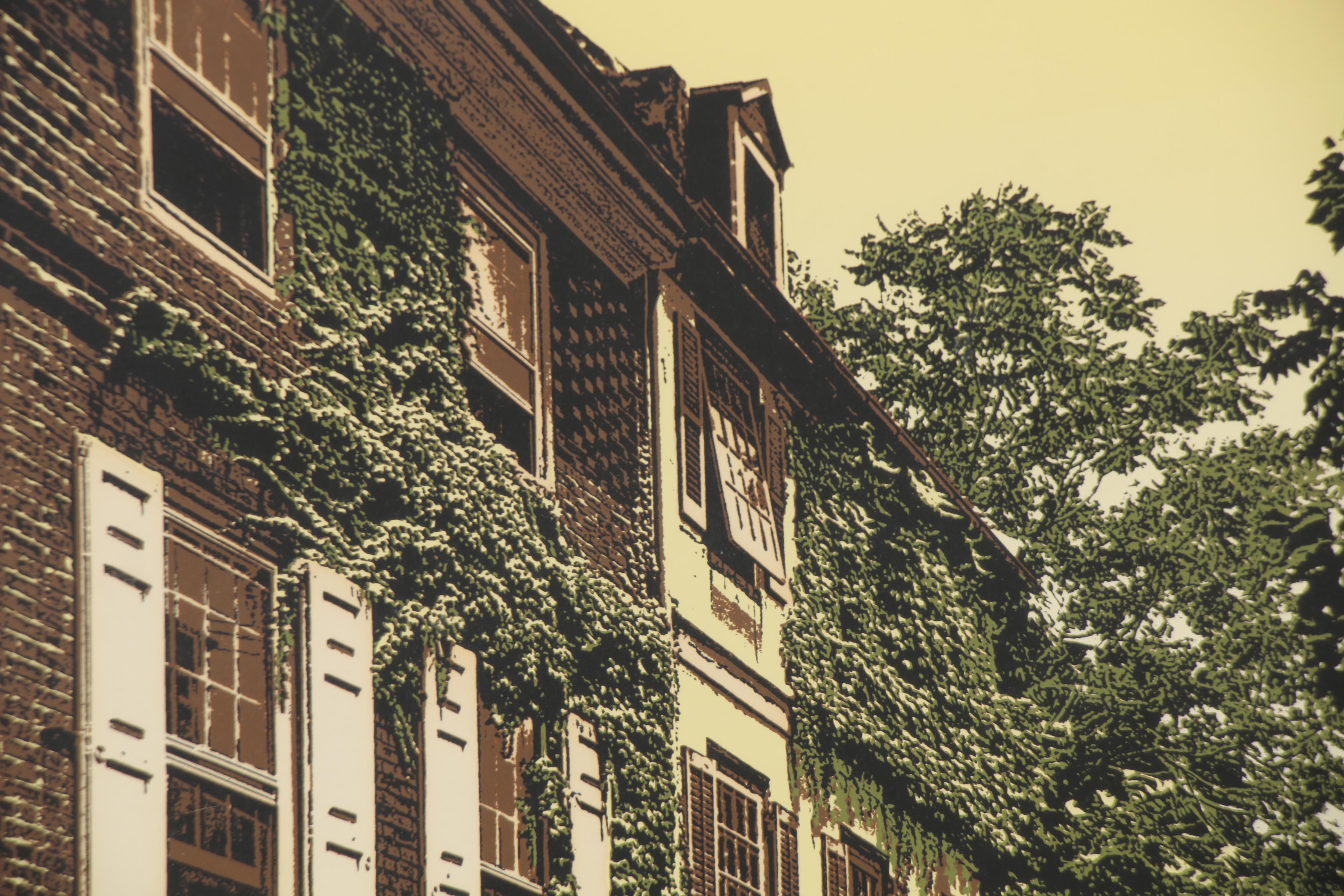 L. Sacco and R. Ehrlich Serigraph "Old Town," Late 20th Century