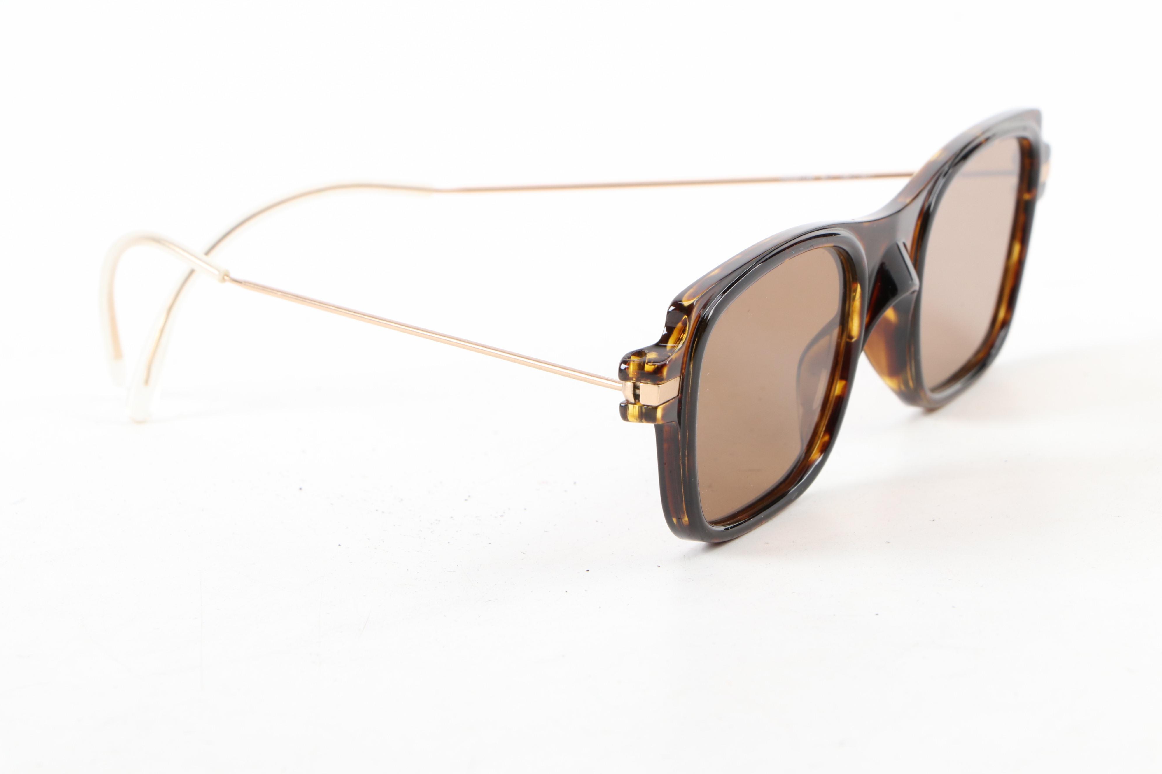 Prada SPR 07B Dark Havana Square Sunglasses