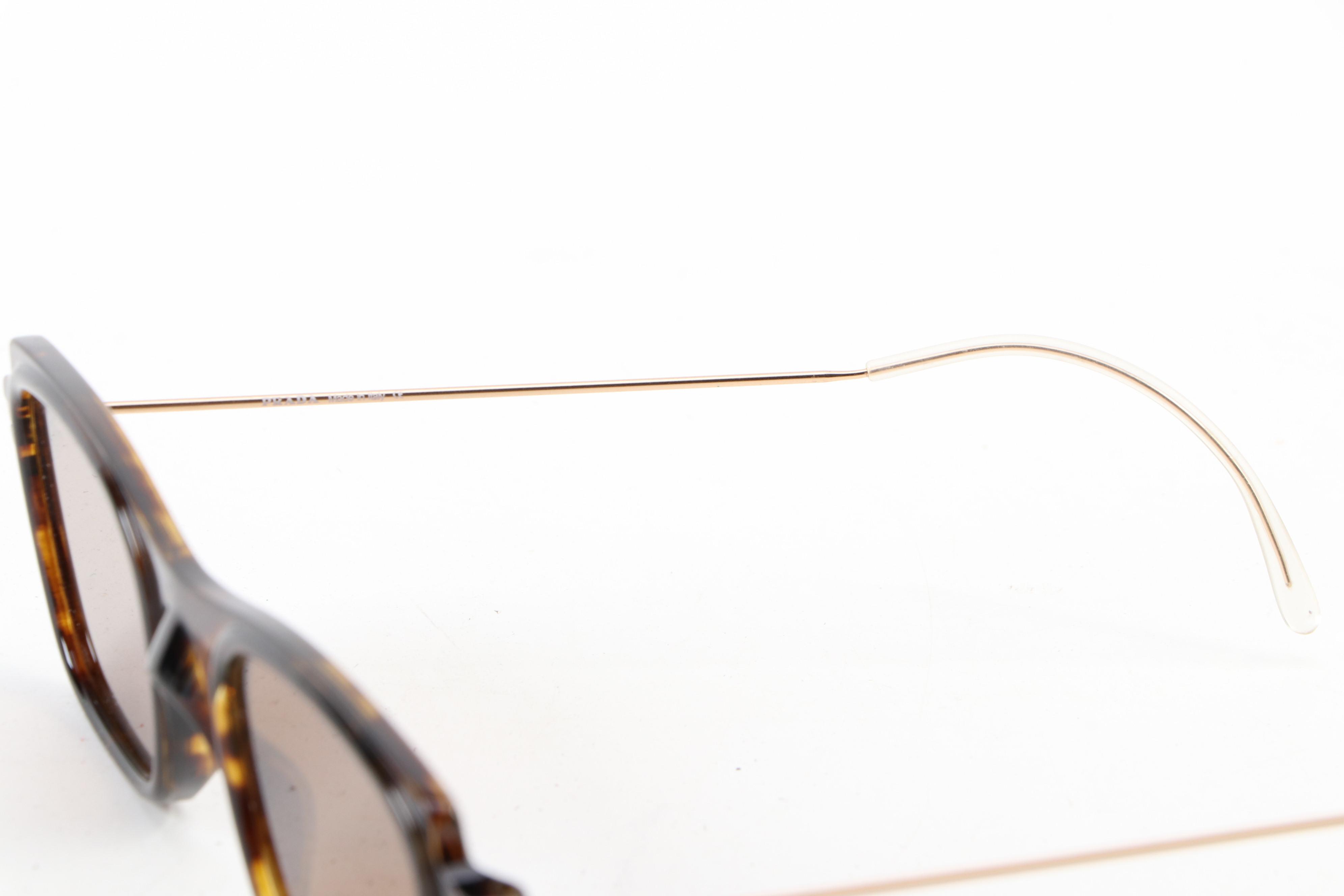 Prada SPR 07B Dark Havana Square Sunglasses