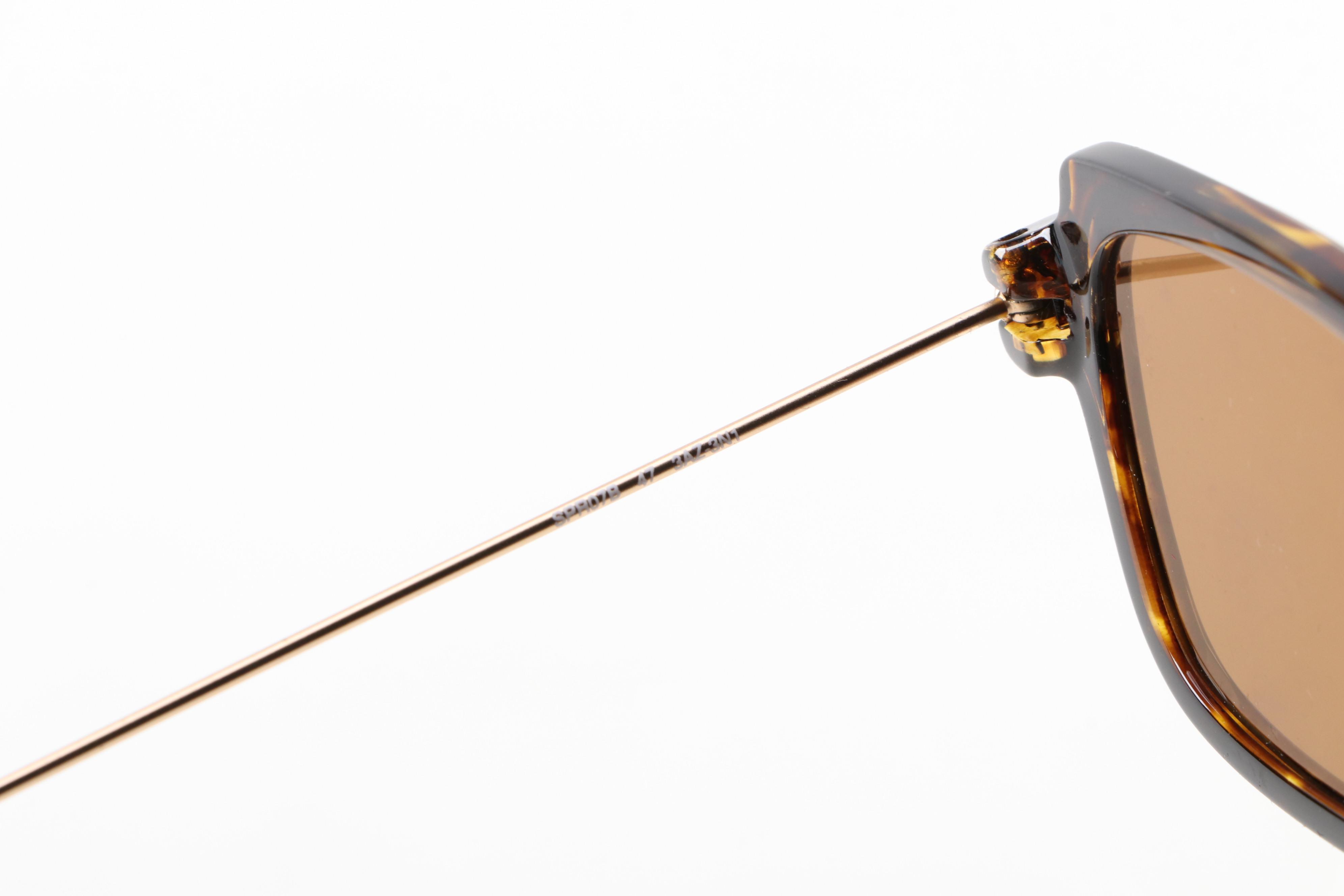 Prada SPR 07B Dark Havana Square Sunglasses