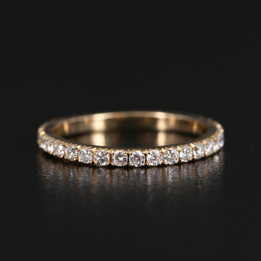 14K Diamond Eternity Band