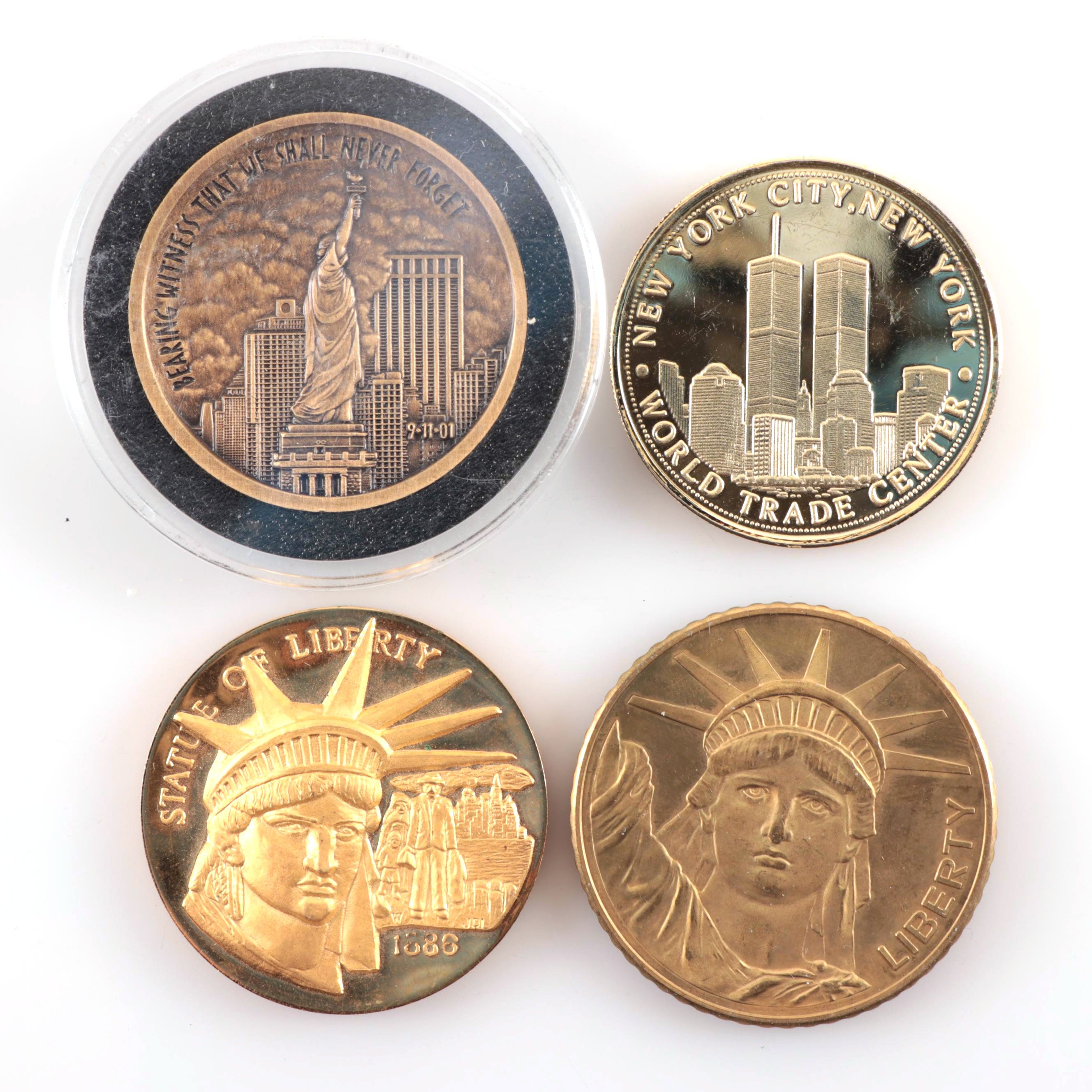 New York, 9/11, and Statue of Liberty Commemorative Rounds