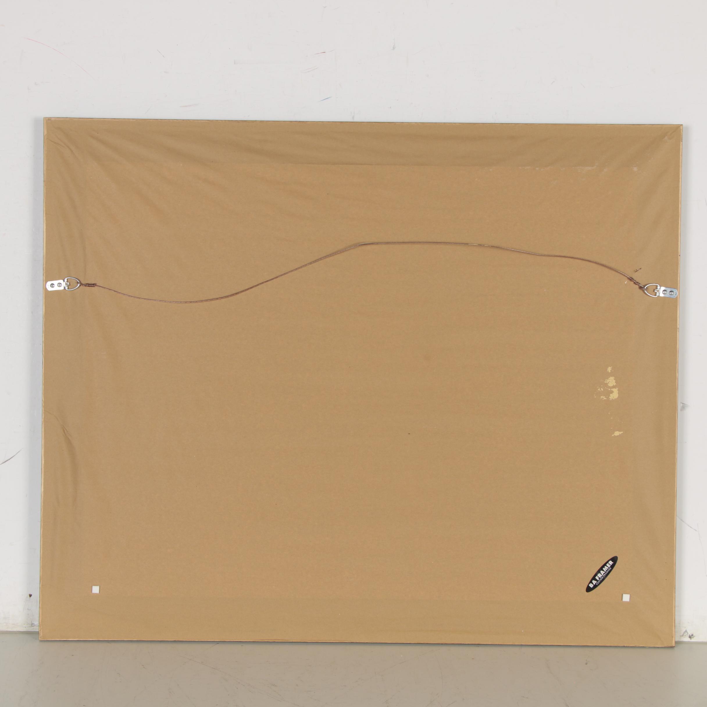 Pamela Bishop Watercolor Painting of Tulips and Pansies, 1985