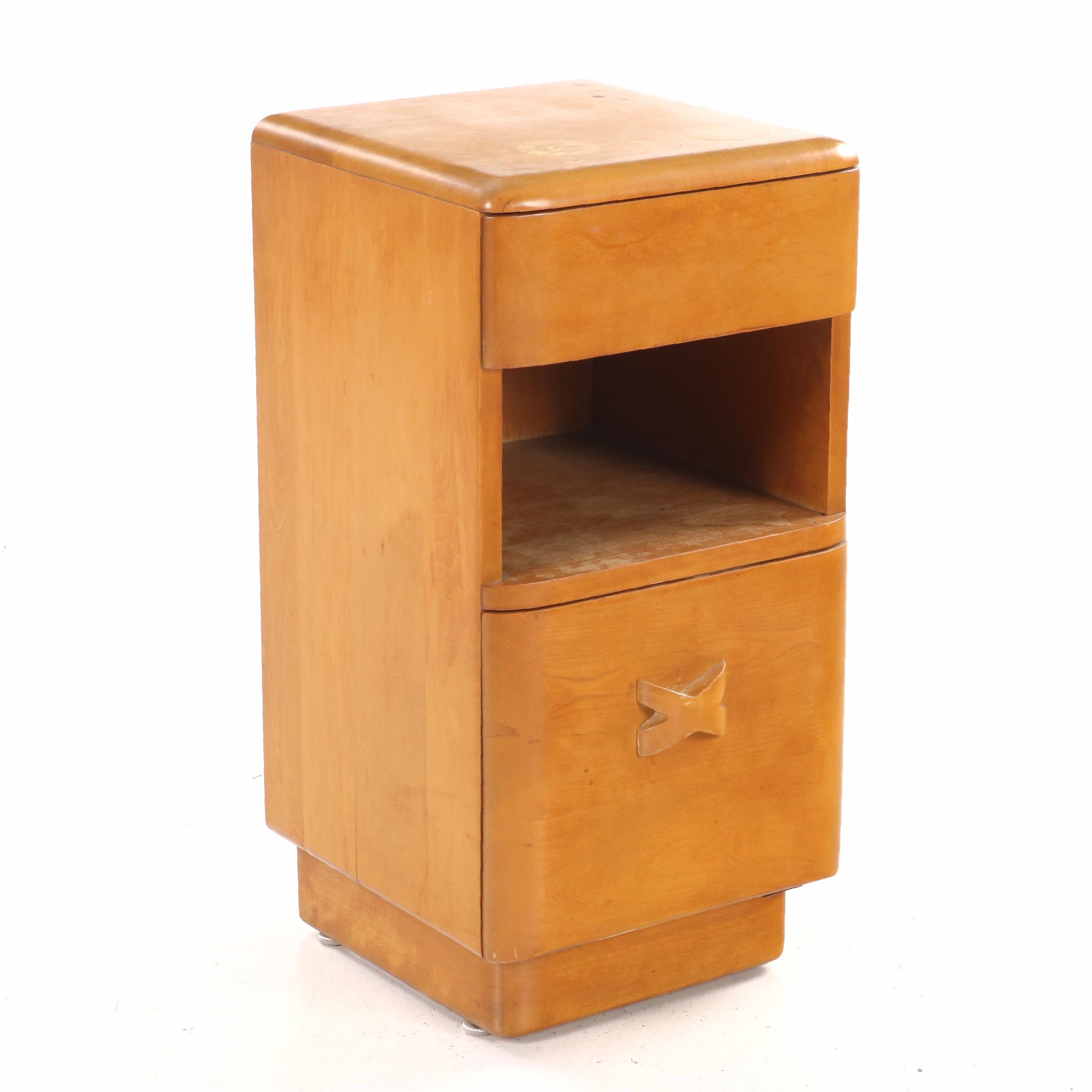 Heywood-Wakefield Art Deco "Rio" Maple Nightstand, circa 1940s
