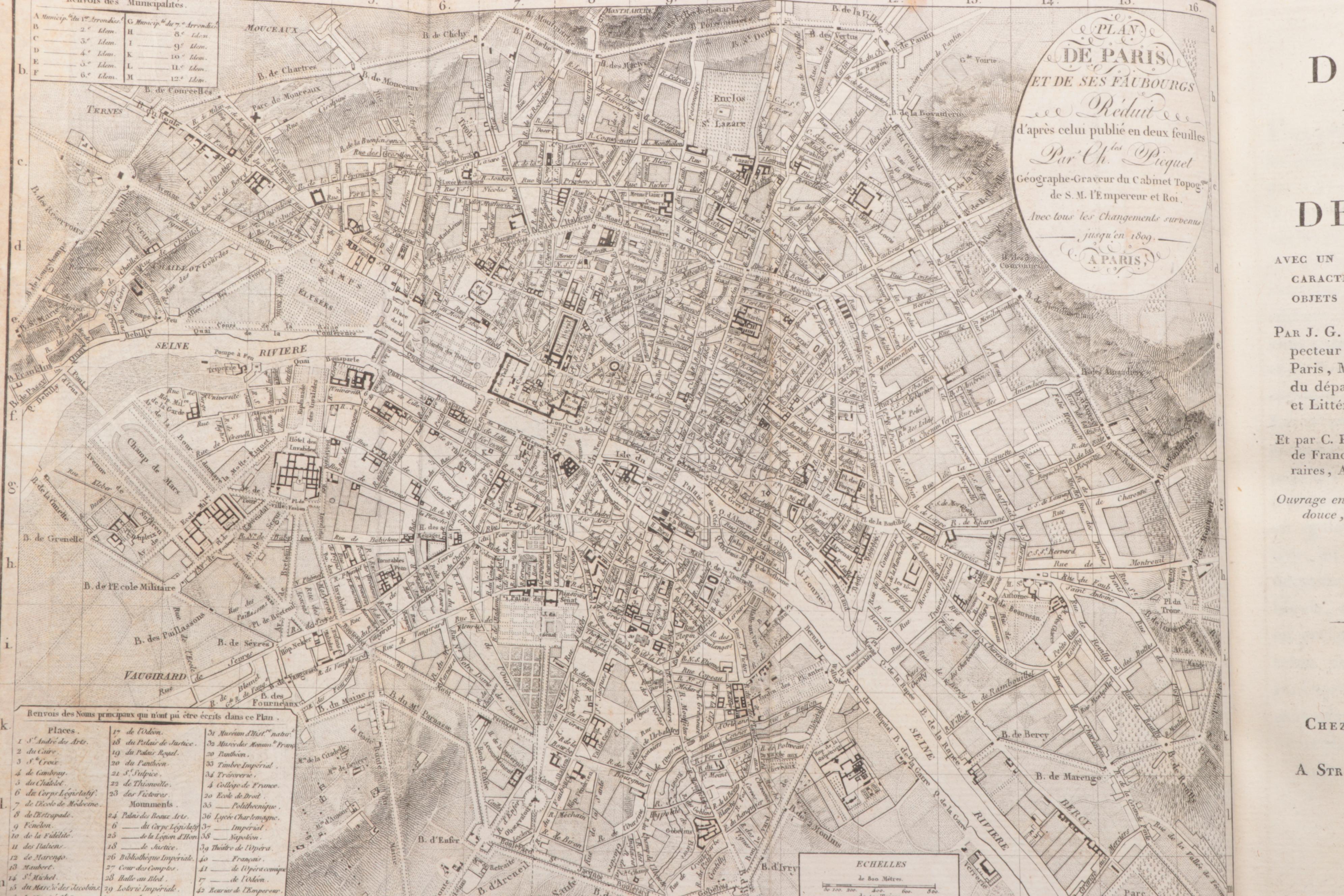 "Description de Paris et de ses édifices" by J.G. Legrand and C.P. Landon, 1808